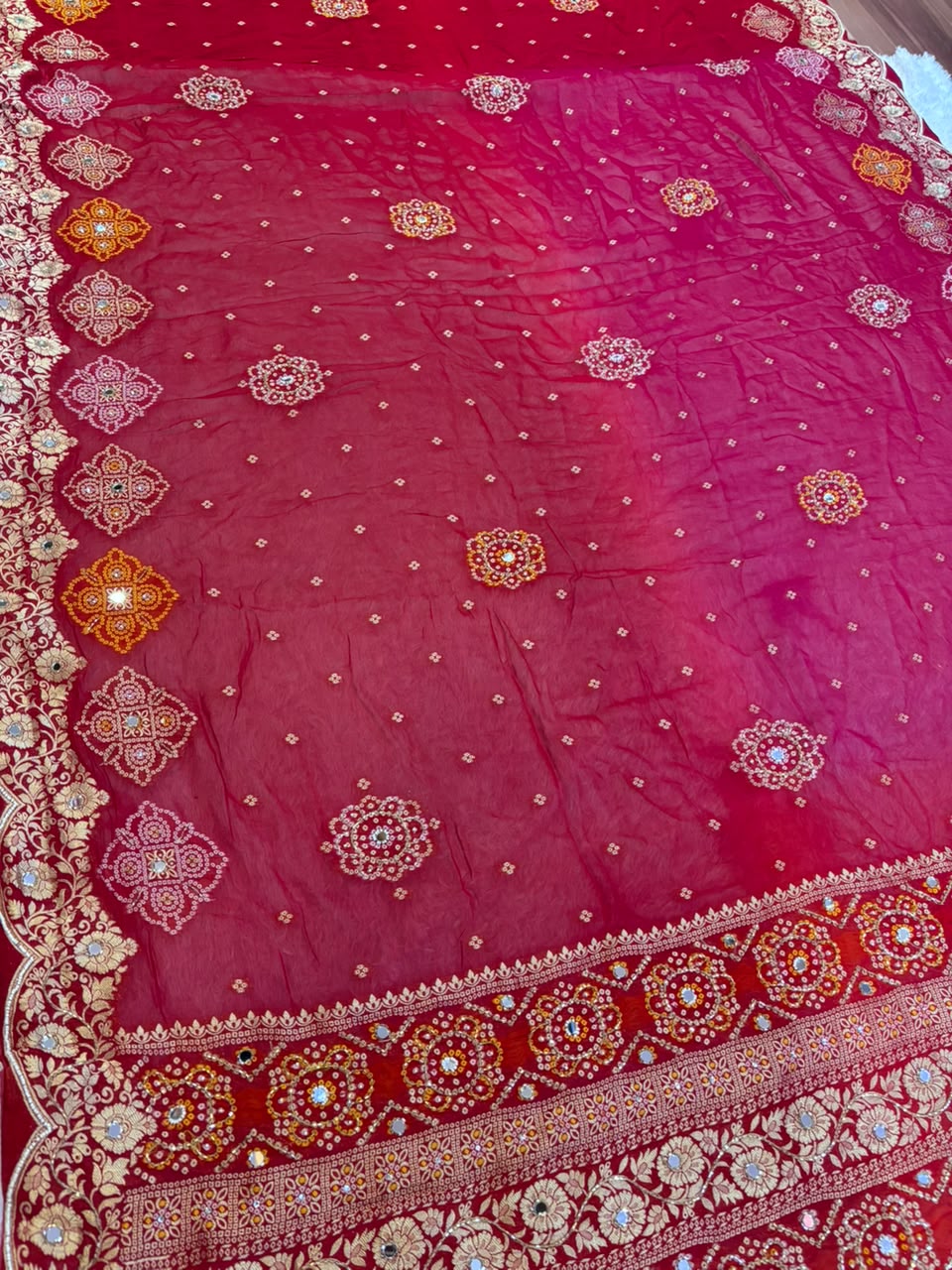 Latest Pure Georgette Saree With Weaving Work