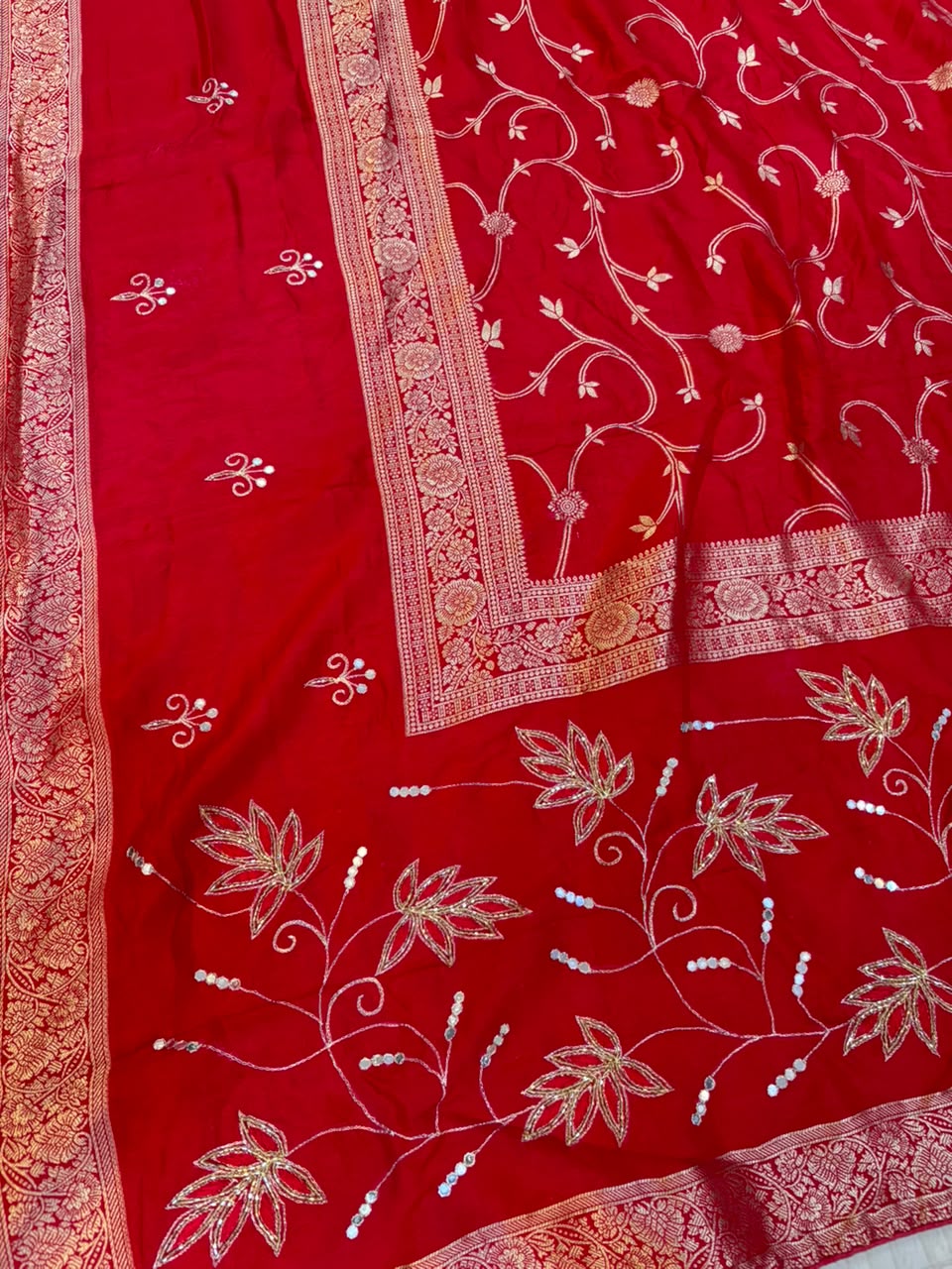 Latest Nylon Dolla Silk Saree With Handwork
