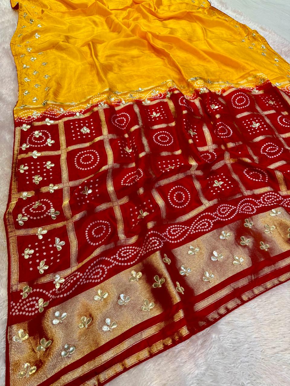 Latest Upada Silk Saree With Handwork