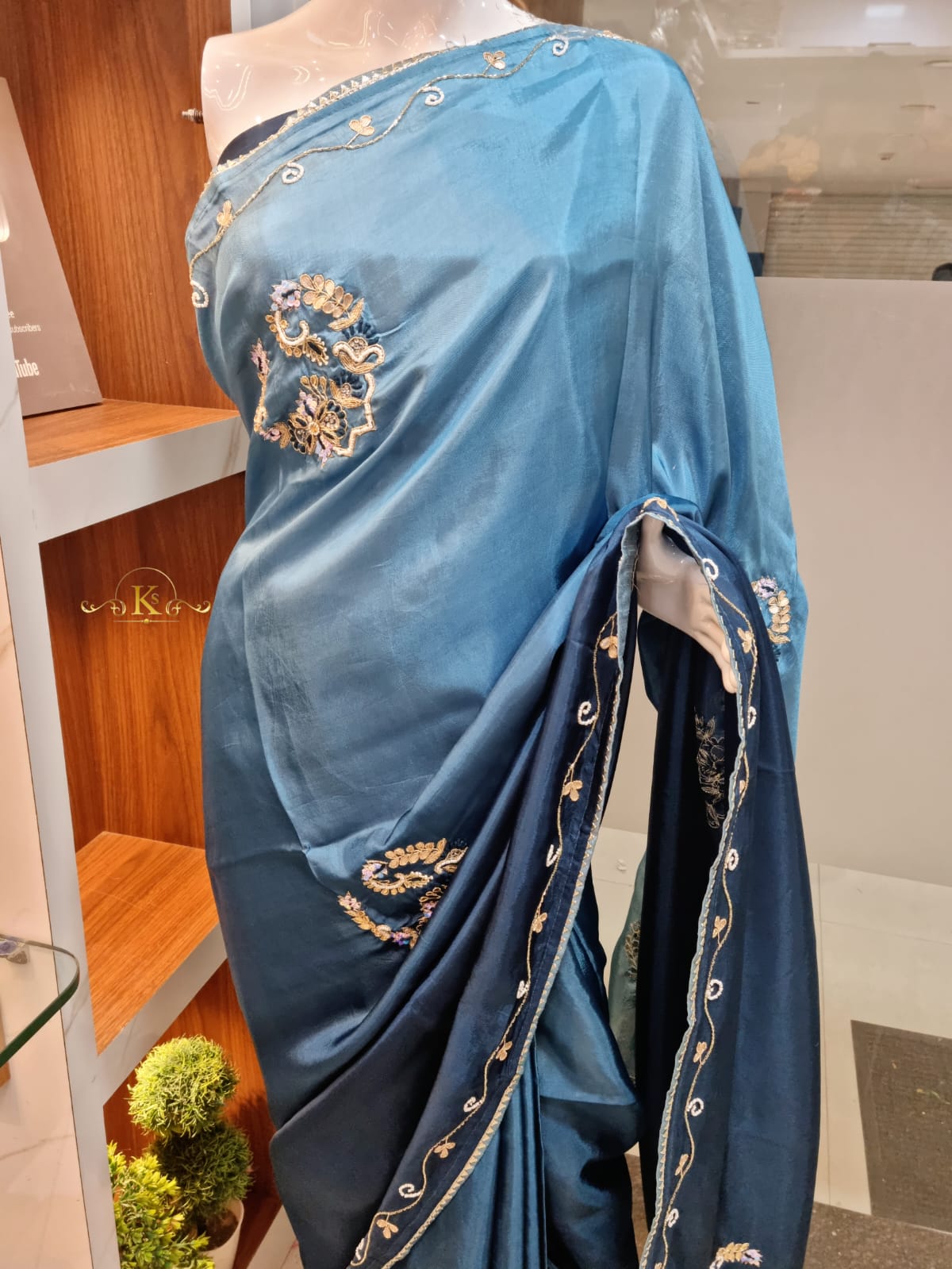 New Designer Pure Upada Silk Saree With Handwork