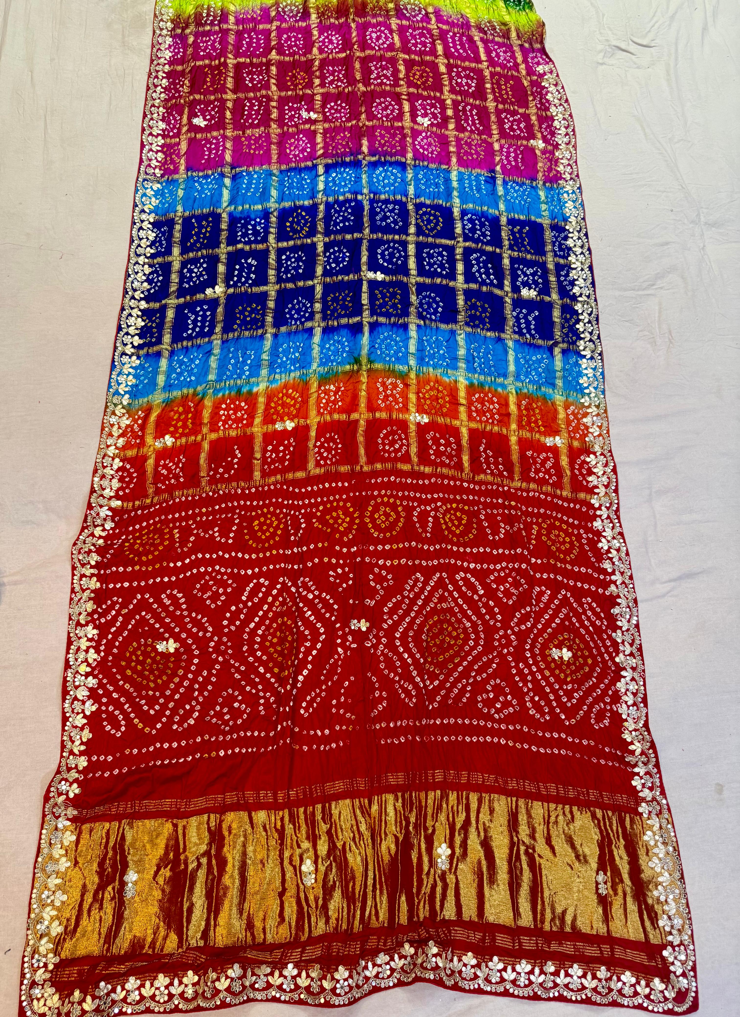 Latest Modal Gajji Silk Saree With Handwork