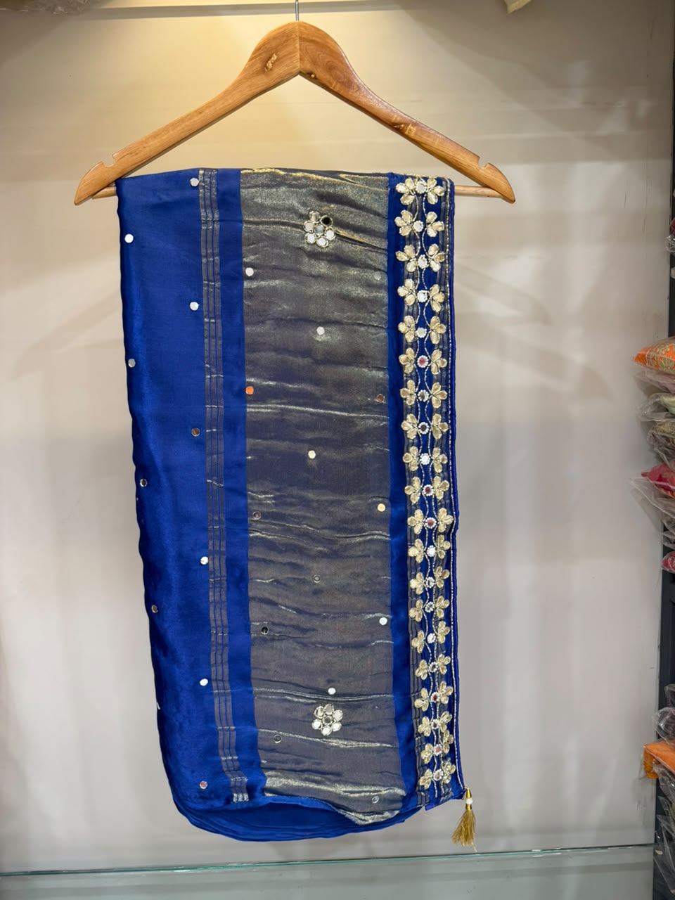 Designer Modal Silk Saree With Handwork