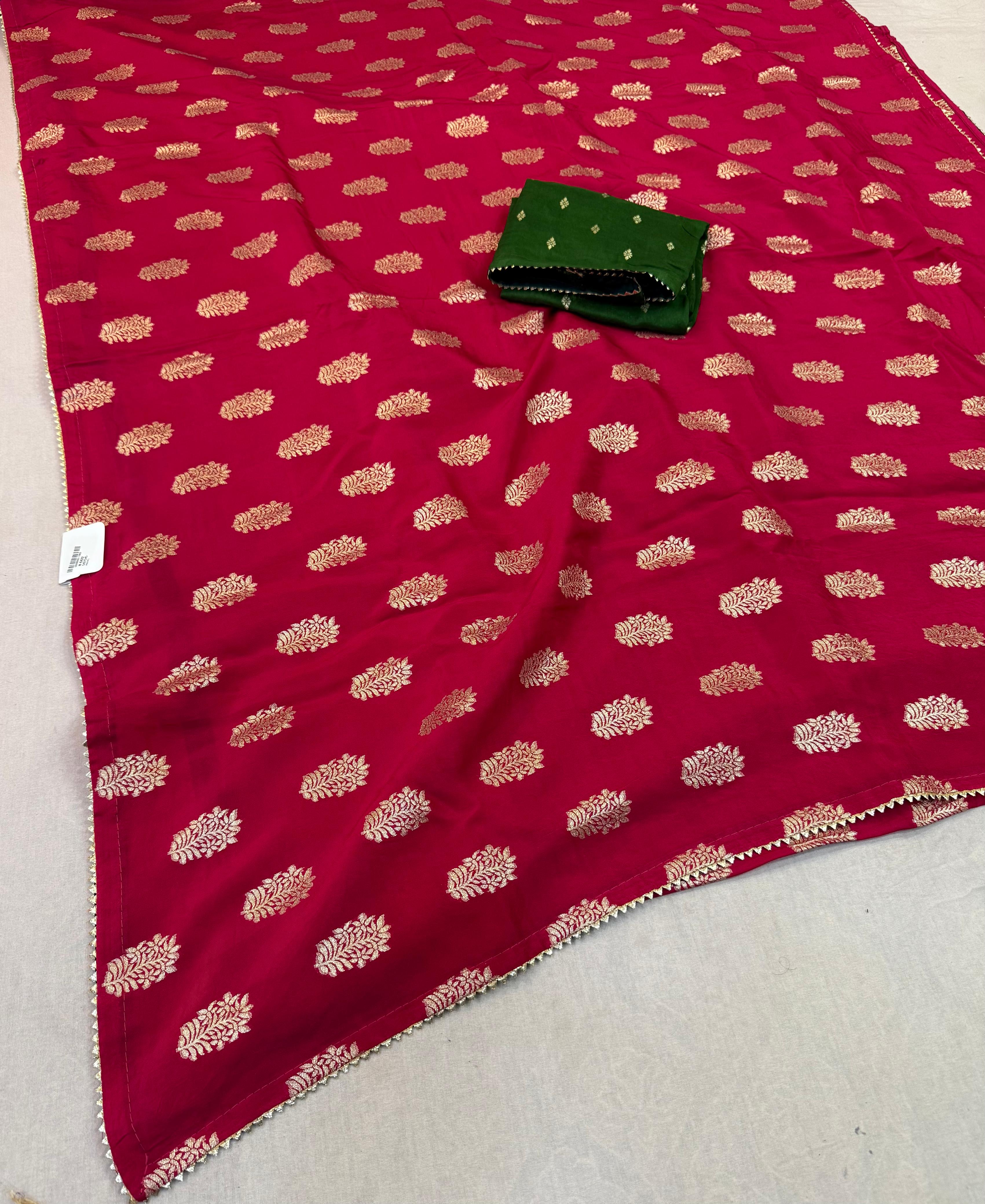 Latest Naylon Dolla Silk Saree With Weaving Work