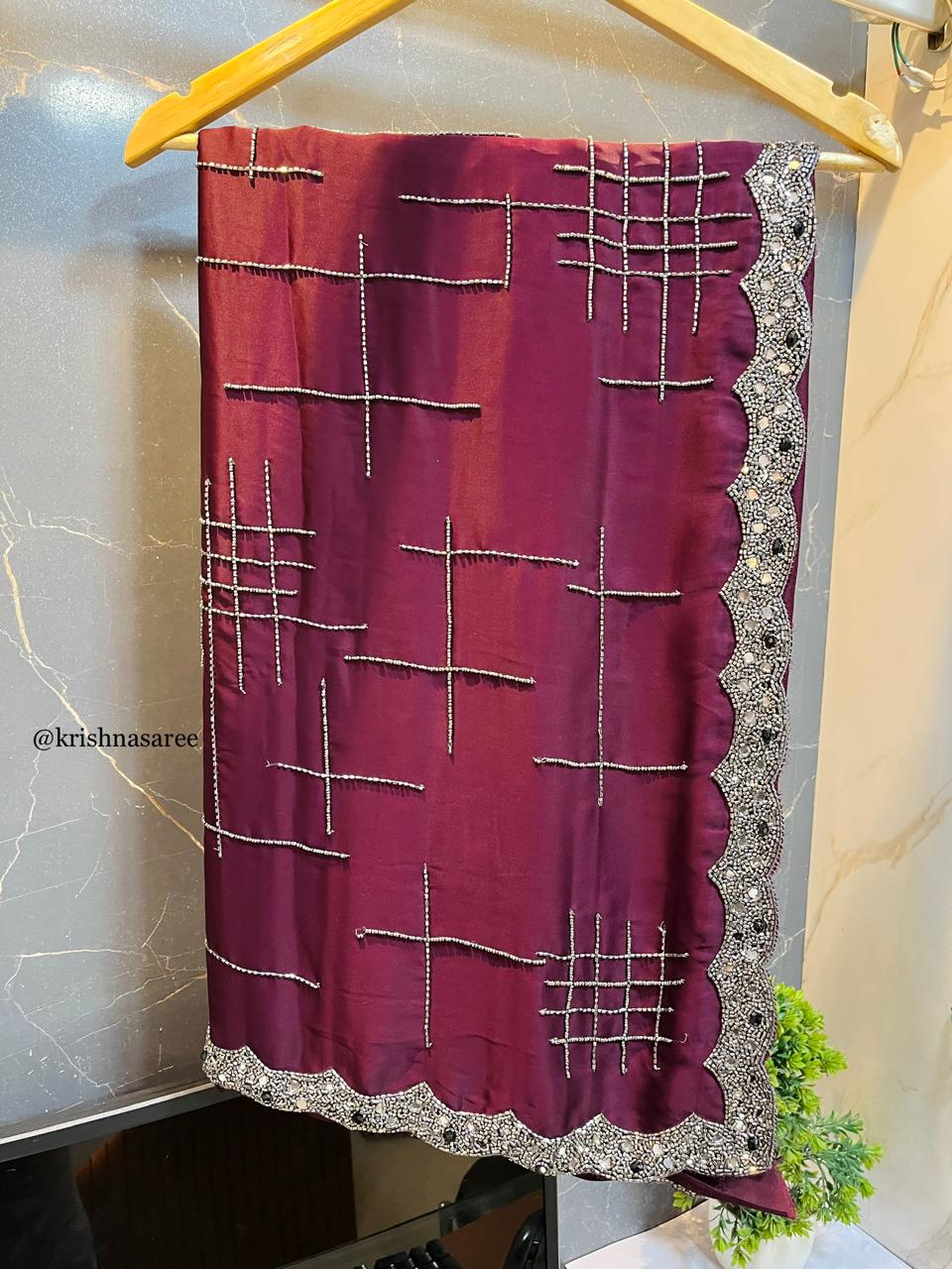 Luxury Handmade Saree With Designer Readymade Blouse