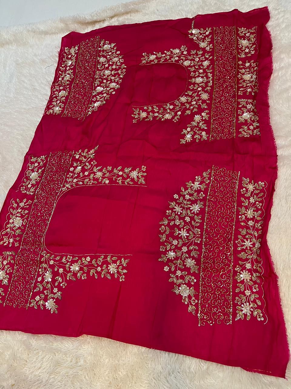 Luxury Tissue Saree With Handwork