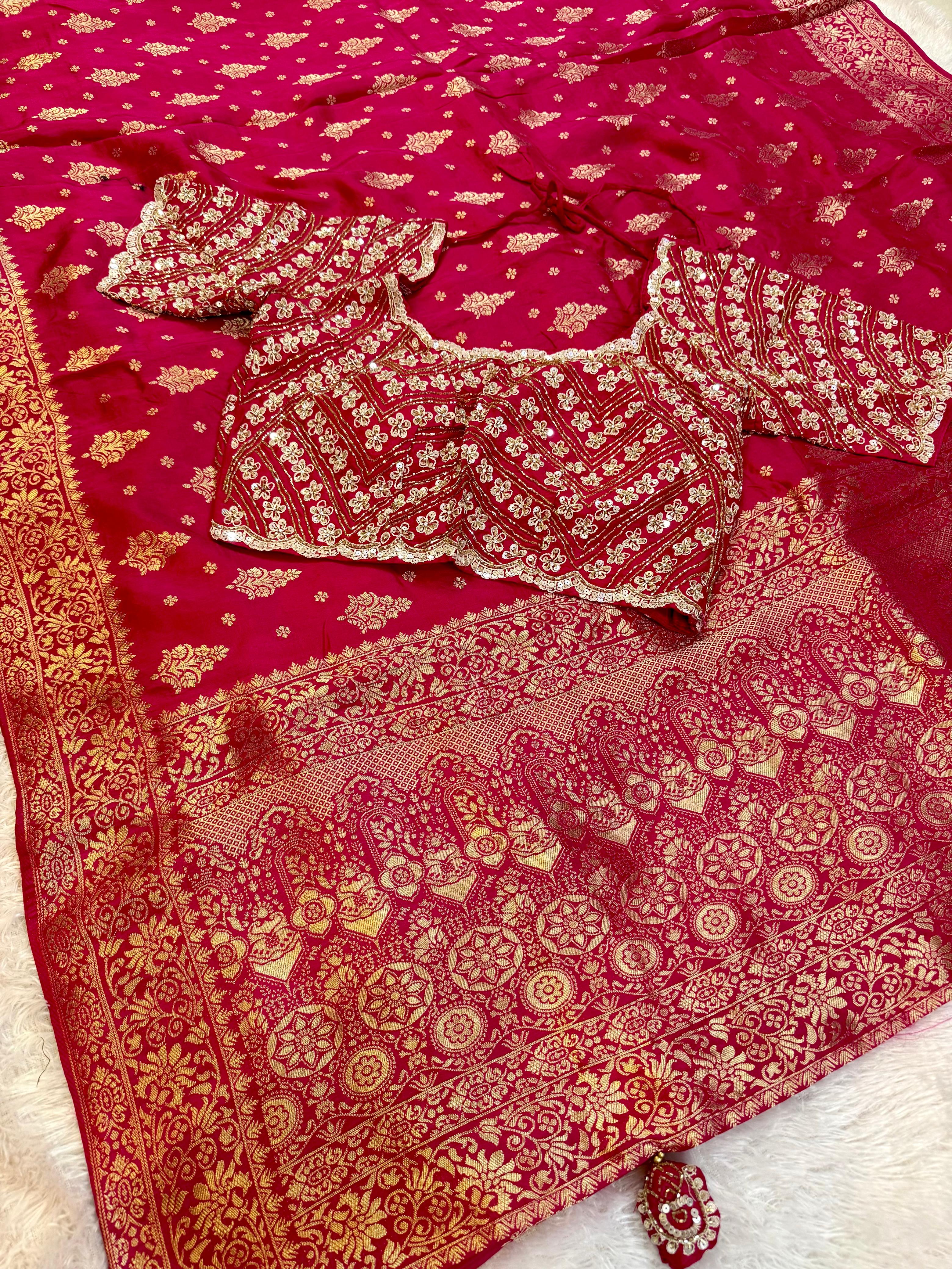 Designer Dolla Silk Saree With Weaving Work X Ready to Ware Blouse