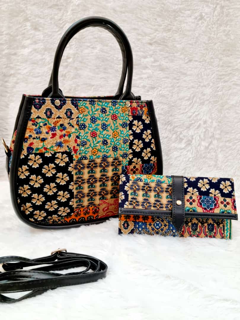 HandBlock Print Tow Partition Fancy Sling Purse With envelope