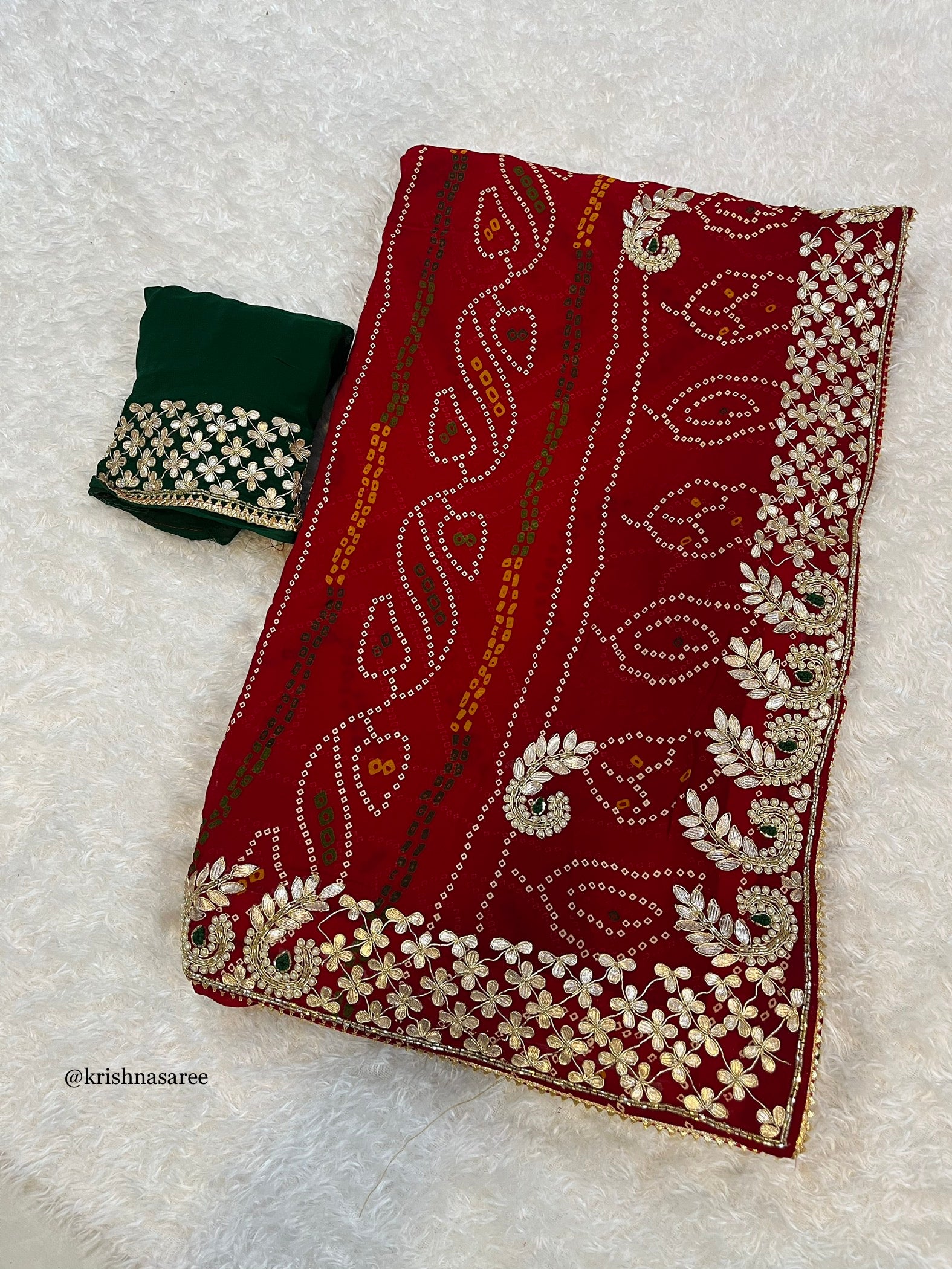 Pure Viscose Georgette Saree With Beautiful Handwork