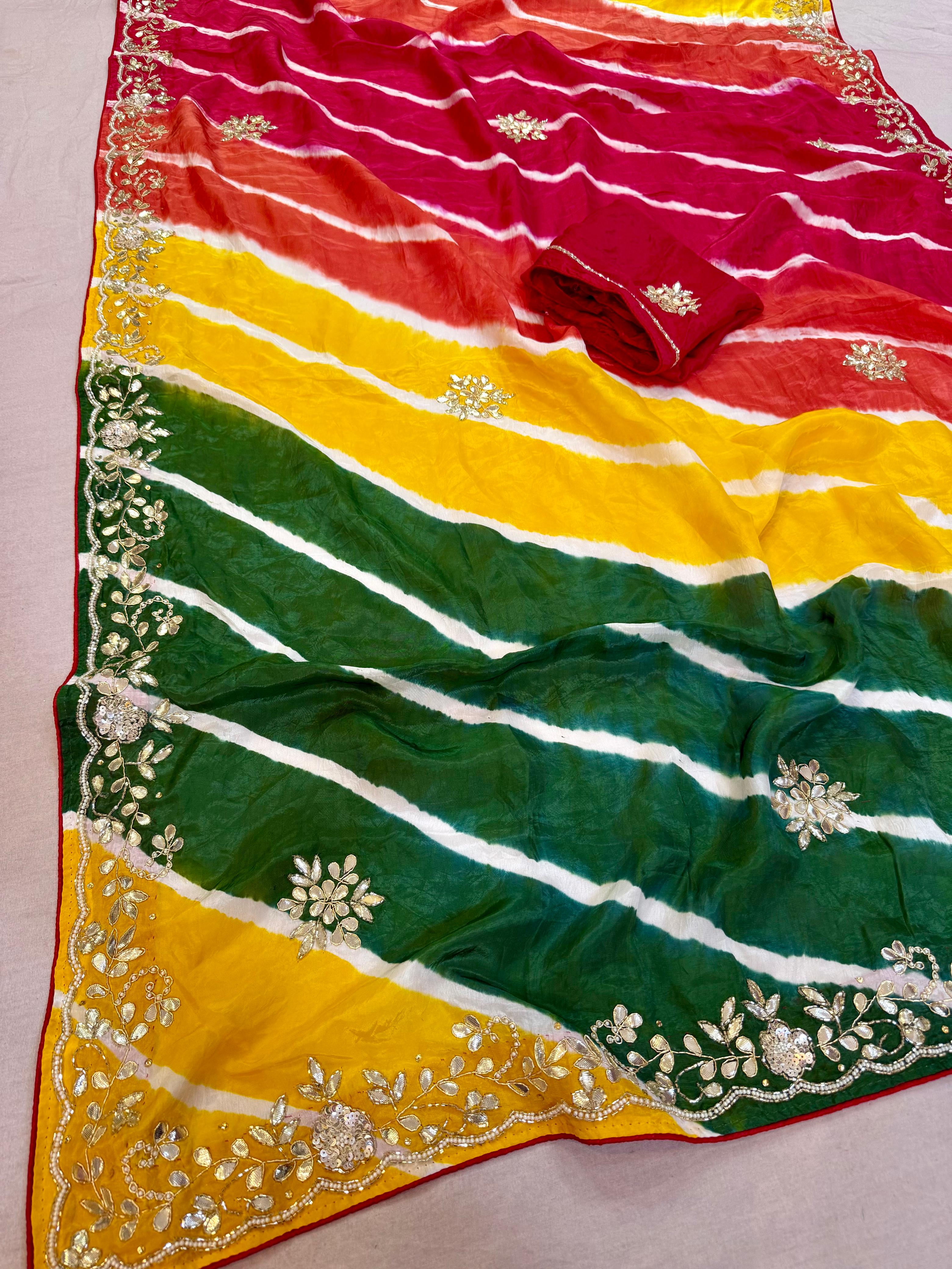 Latest H.O Silk Saree With Handwork