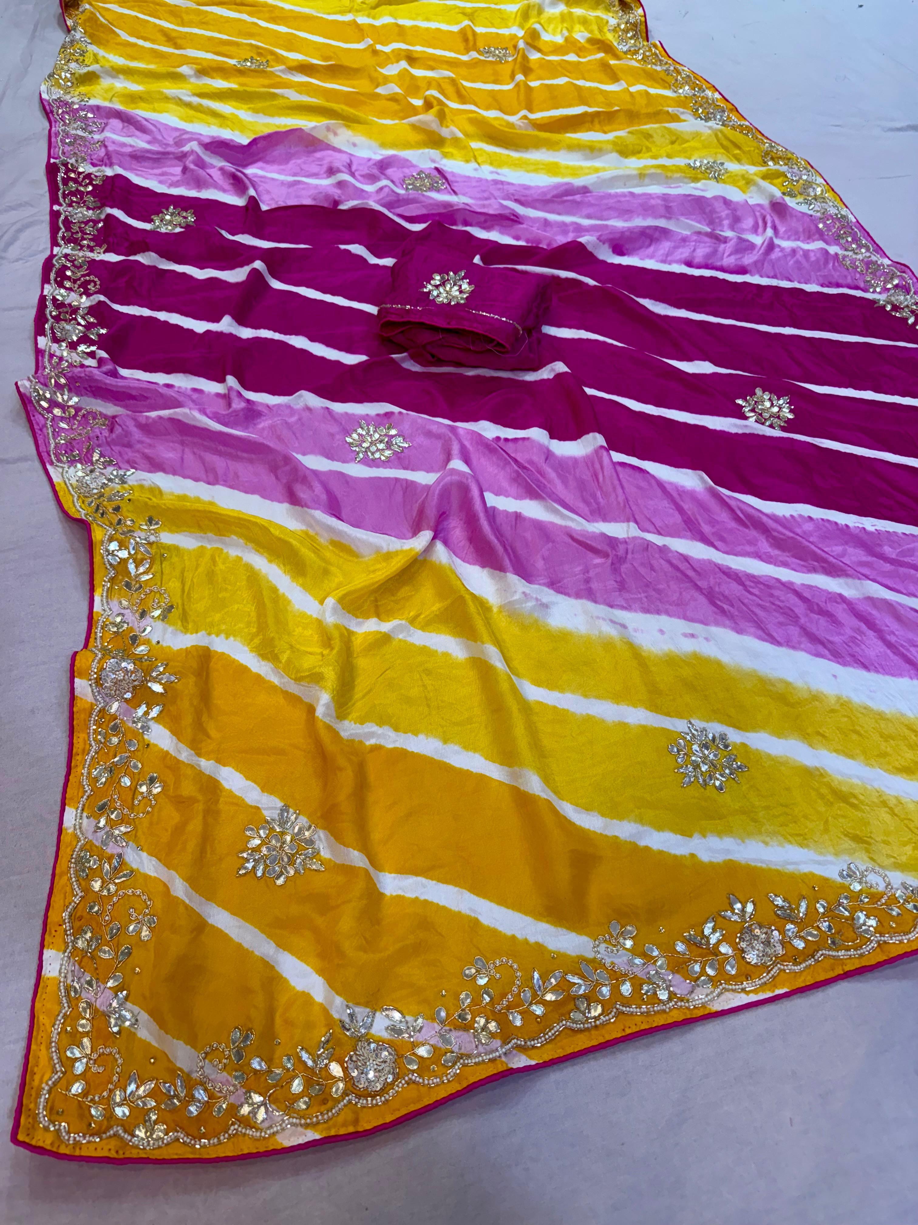 Latest H.O Silk Saree With Handwork
