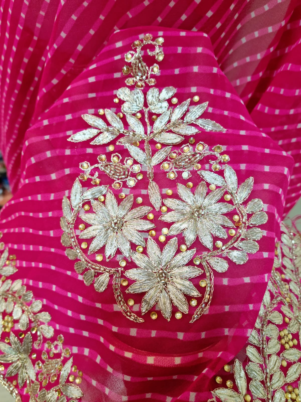 Mothada Traditional Saree with Handwork