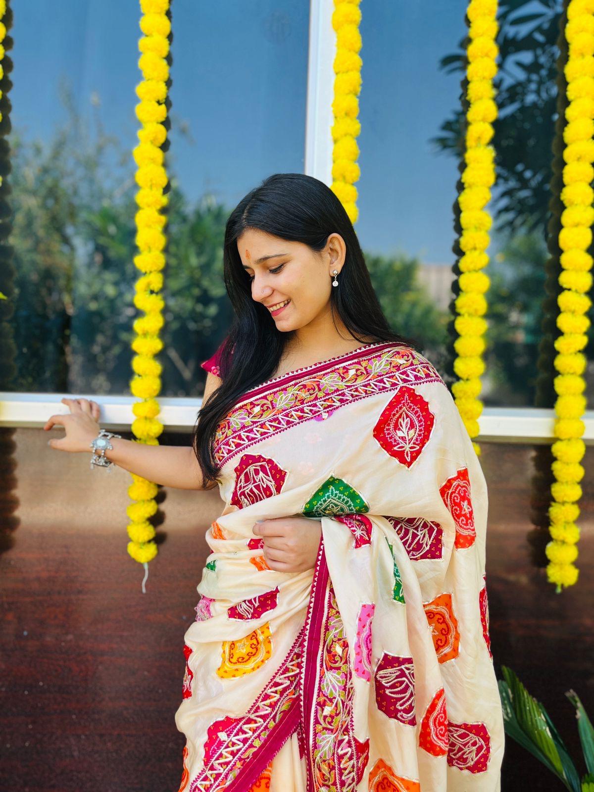Beautiful Uppada Silk Traditional Design Saree