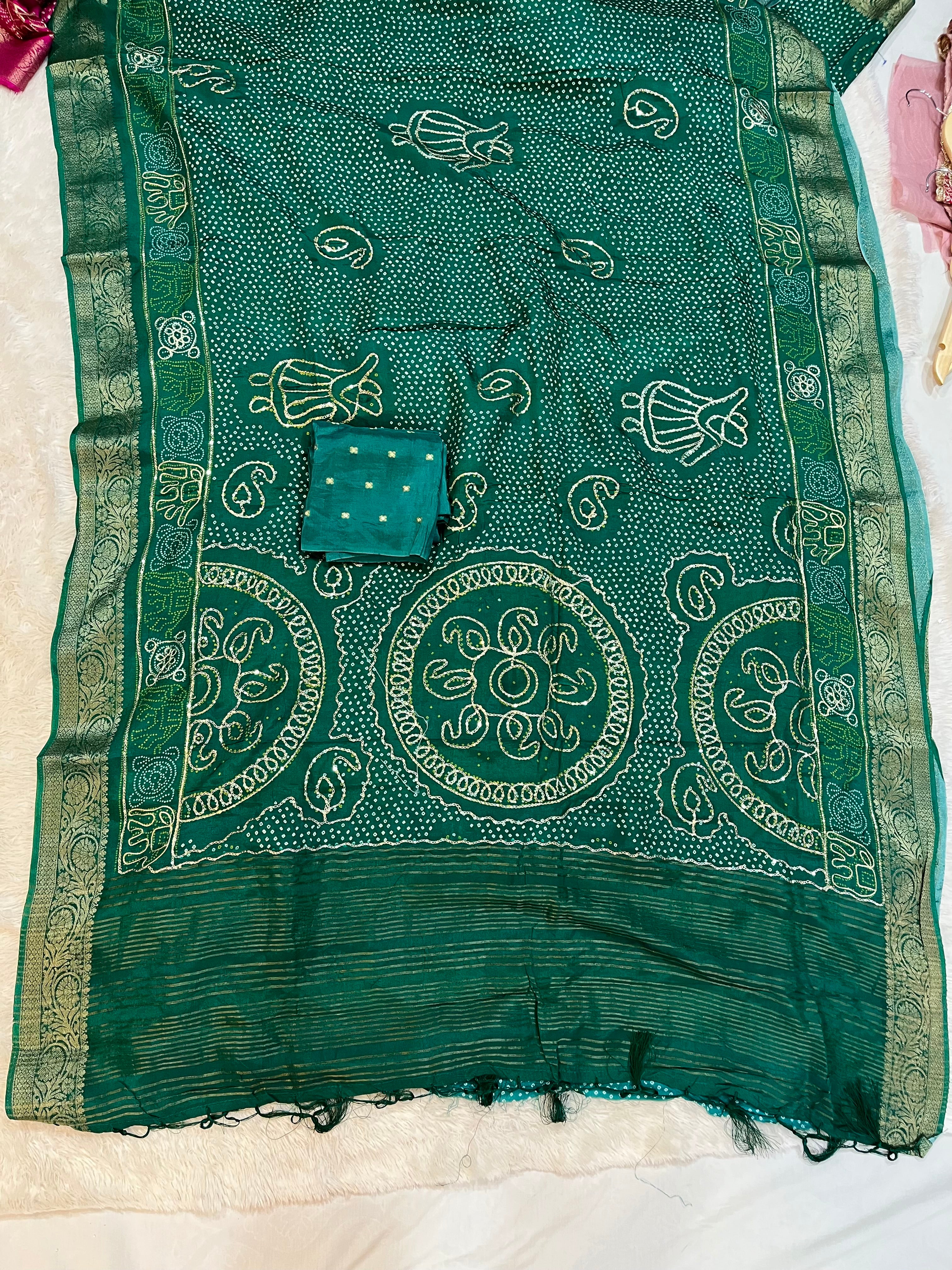 Dolla Silk Traditional Saree With Handwork Touch