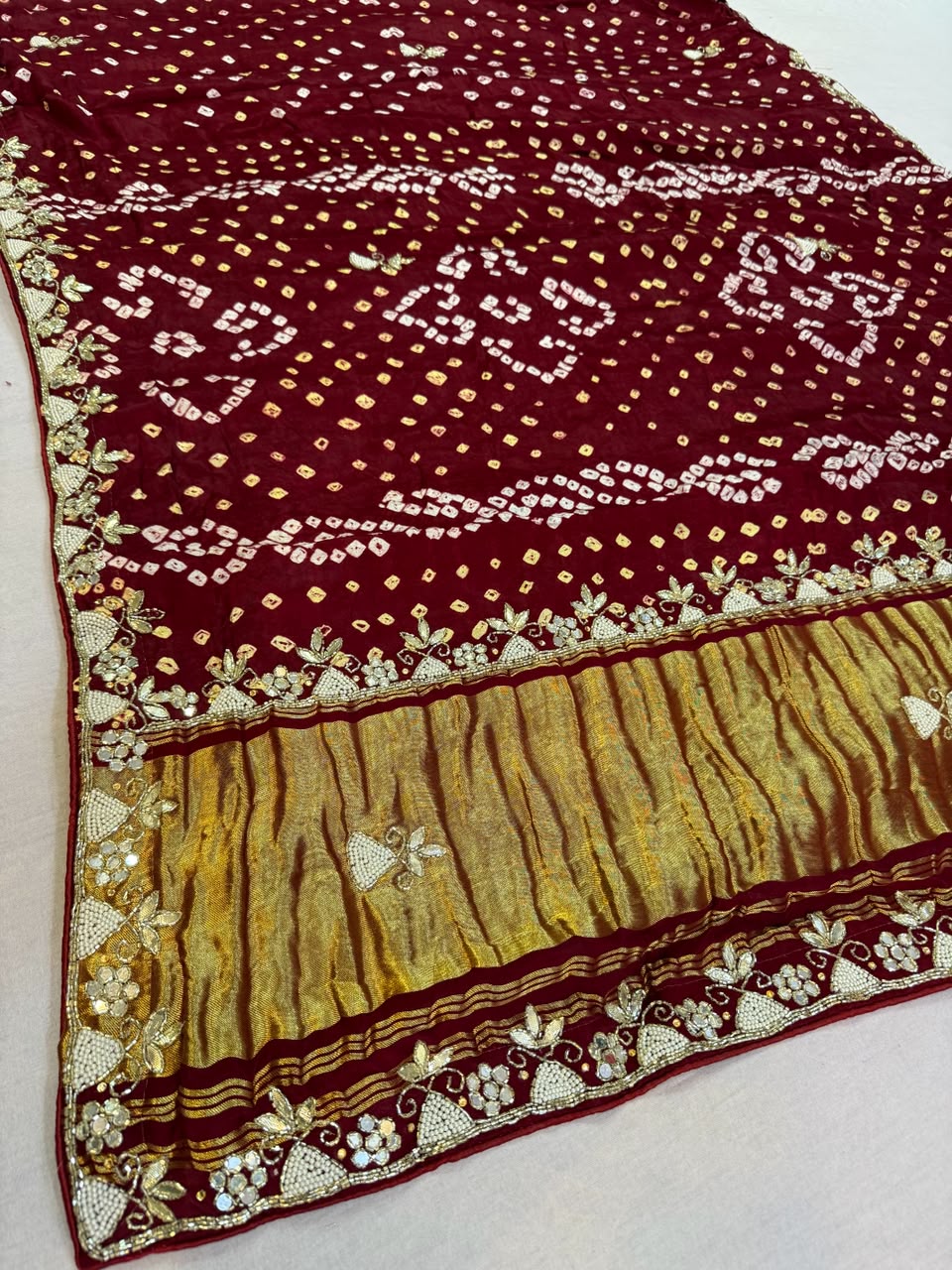 Designer Modal Gajji Silk Saree With Handwork