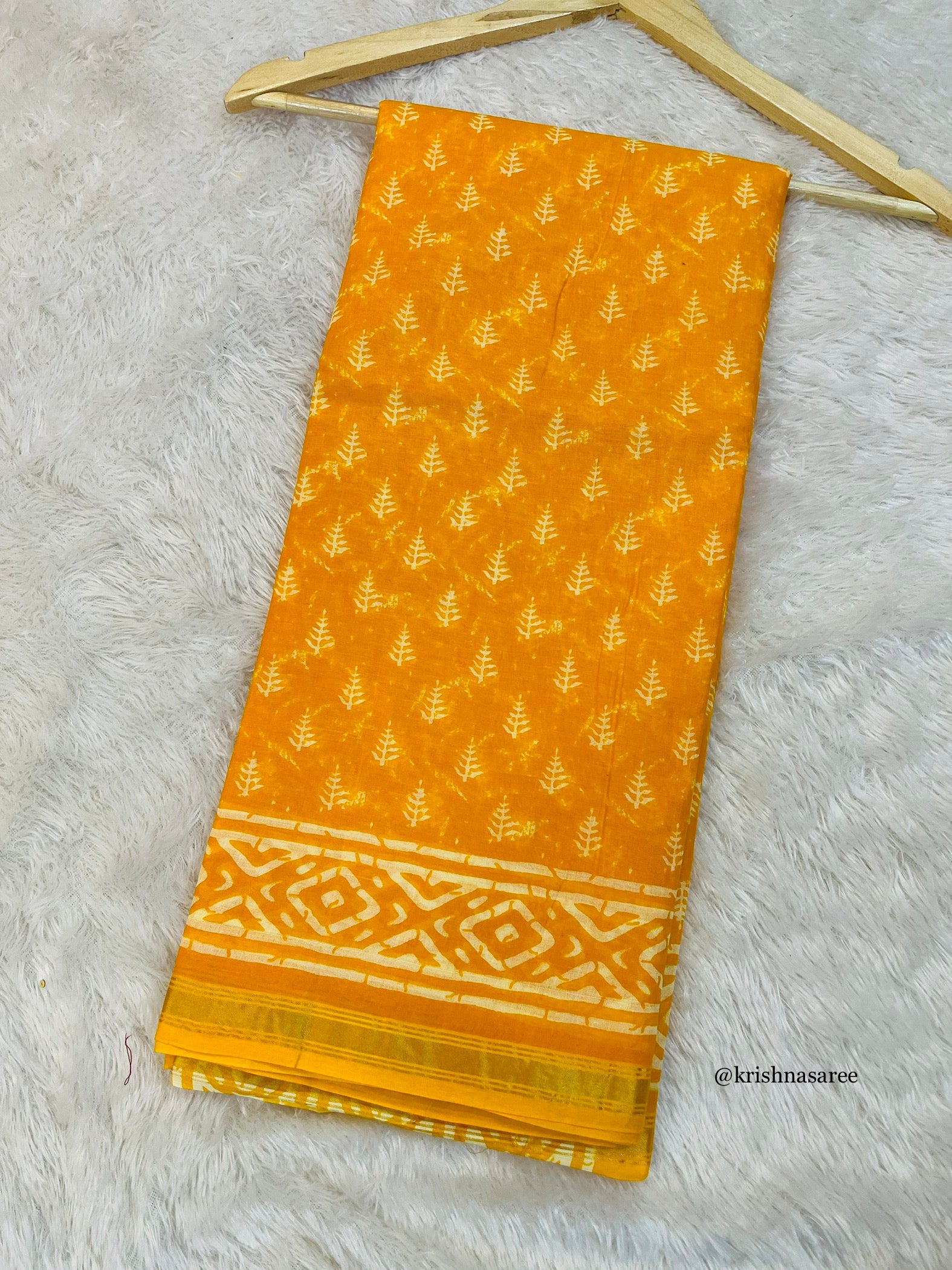 Pure Malmal Cotton Saree X Without Blouse