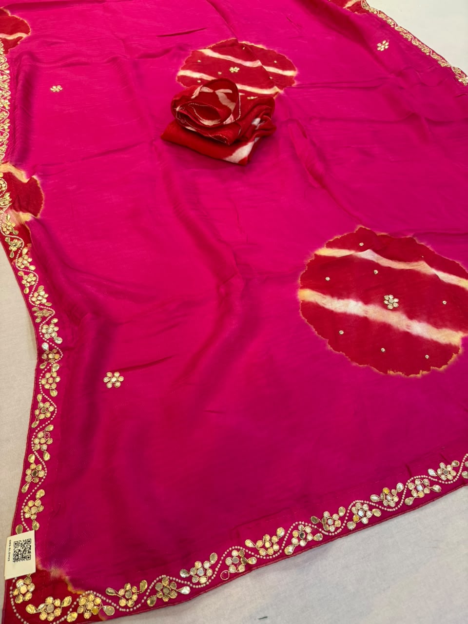 Latest  Fancy H O Silk Saree With Handwork