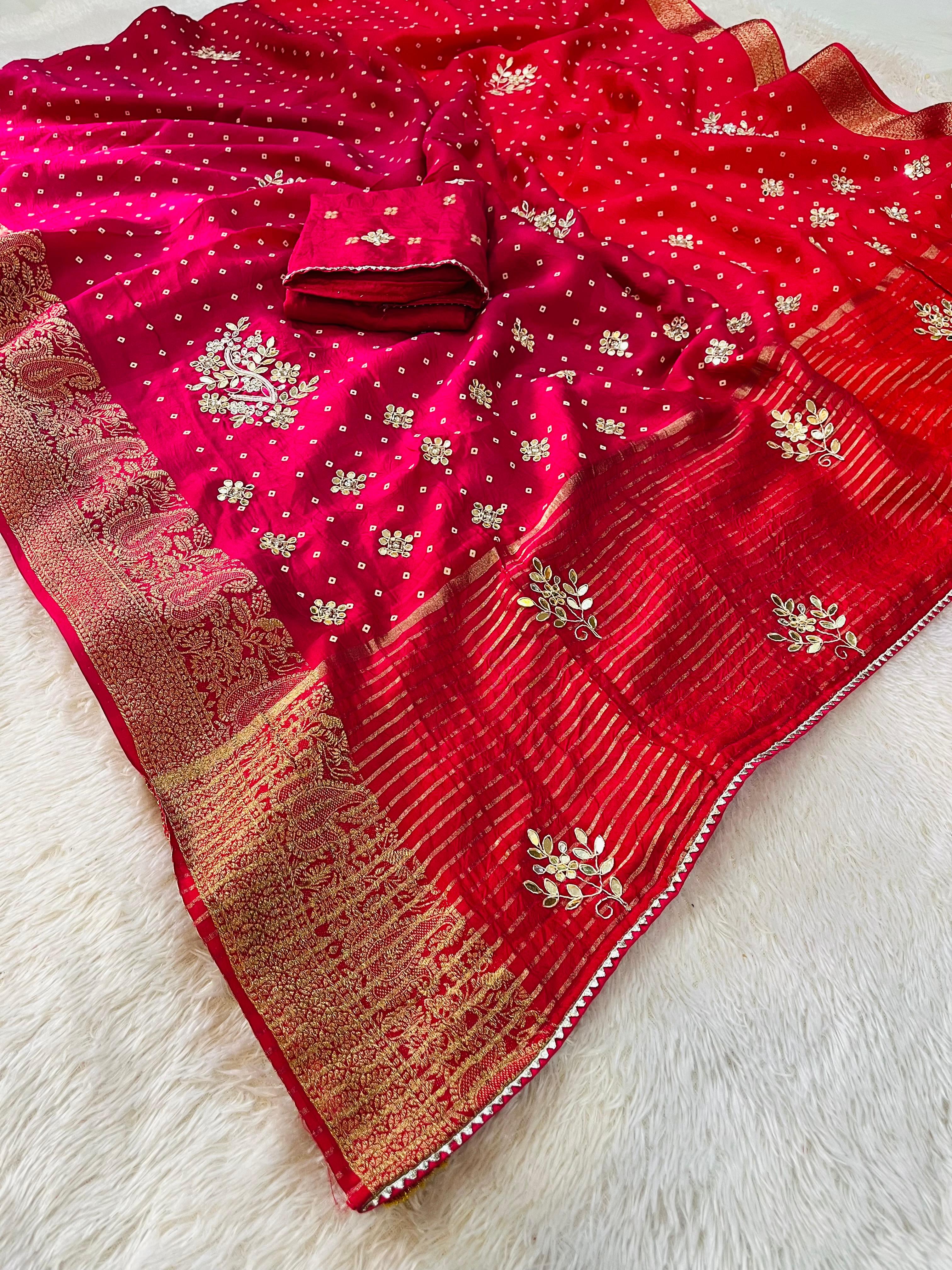 Designer Dolla Silk Saree With Handwork