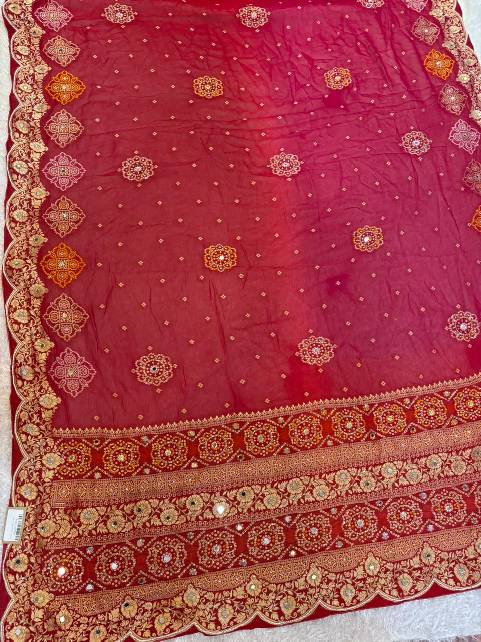 Latest Pure Georgette Saree With Weaving Work