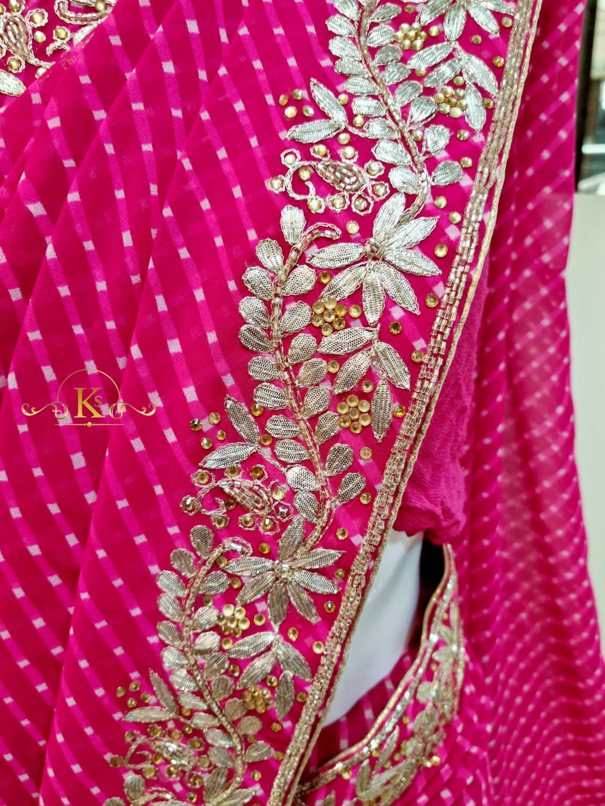 Mothada Traditional Saree with Handwork