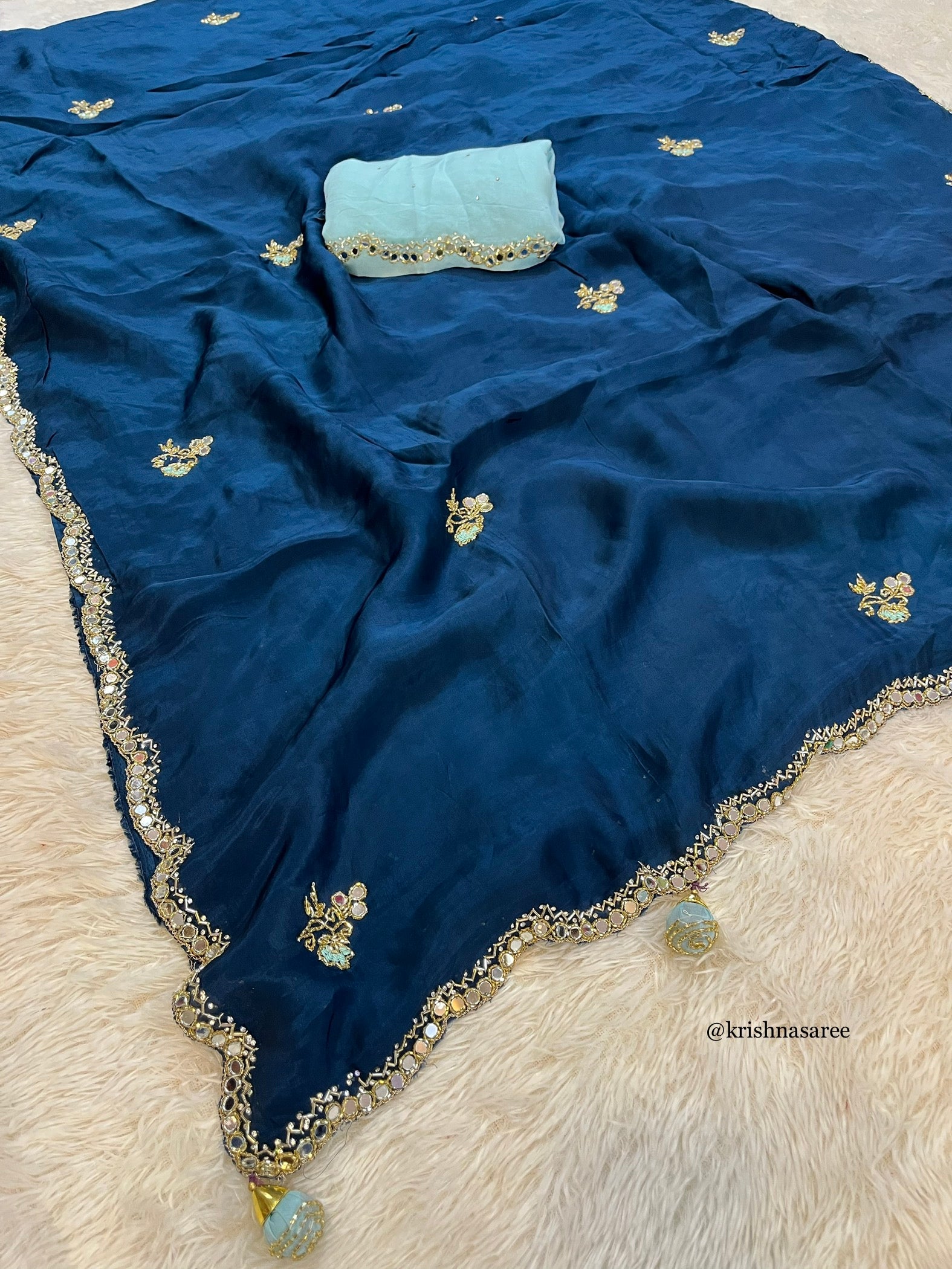 Designer Jaipuri Handwork Saree