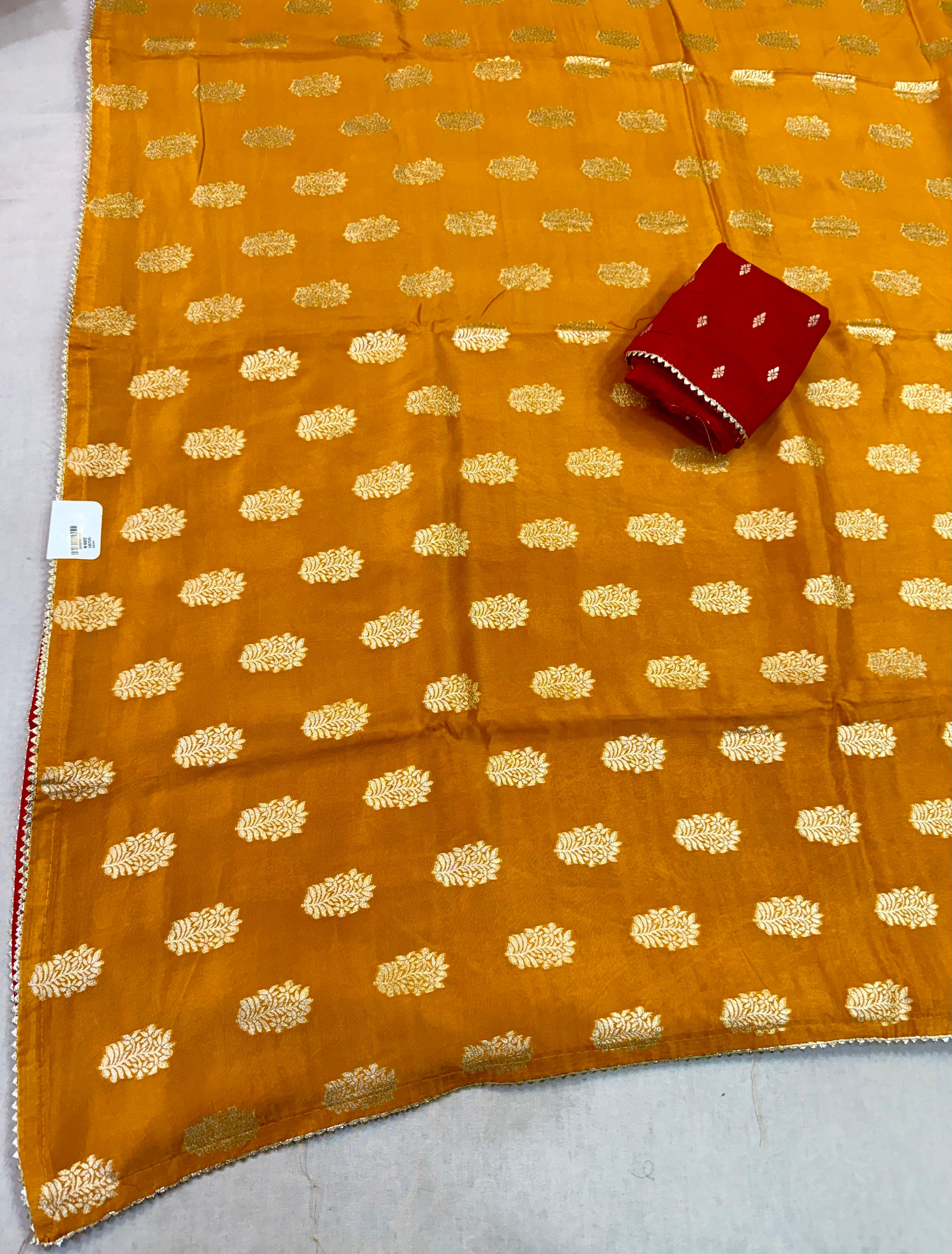 Latest Naylon Dolla Silk Saree With Weaving Work