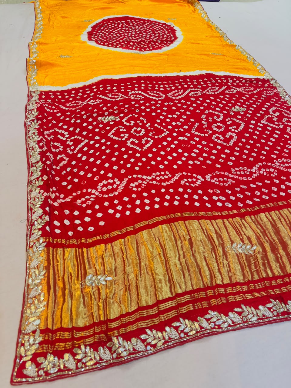 Latest Modal Gajji Silk Saree With Handwork
