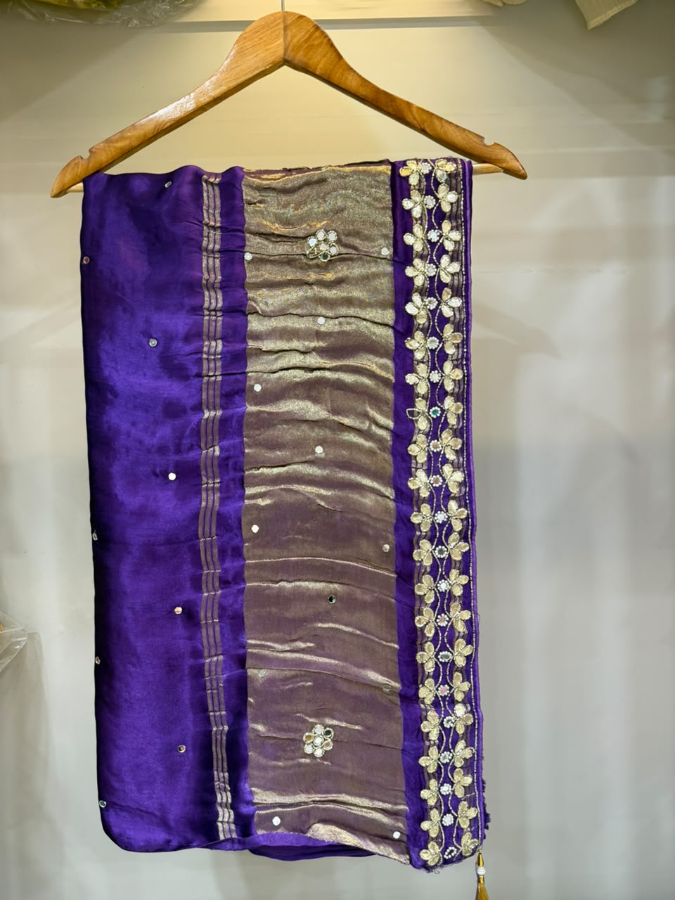 Designer Modal Silk Saree With Handwork