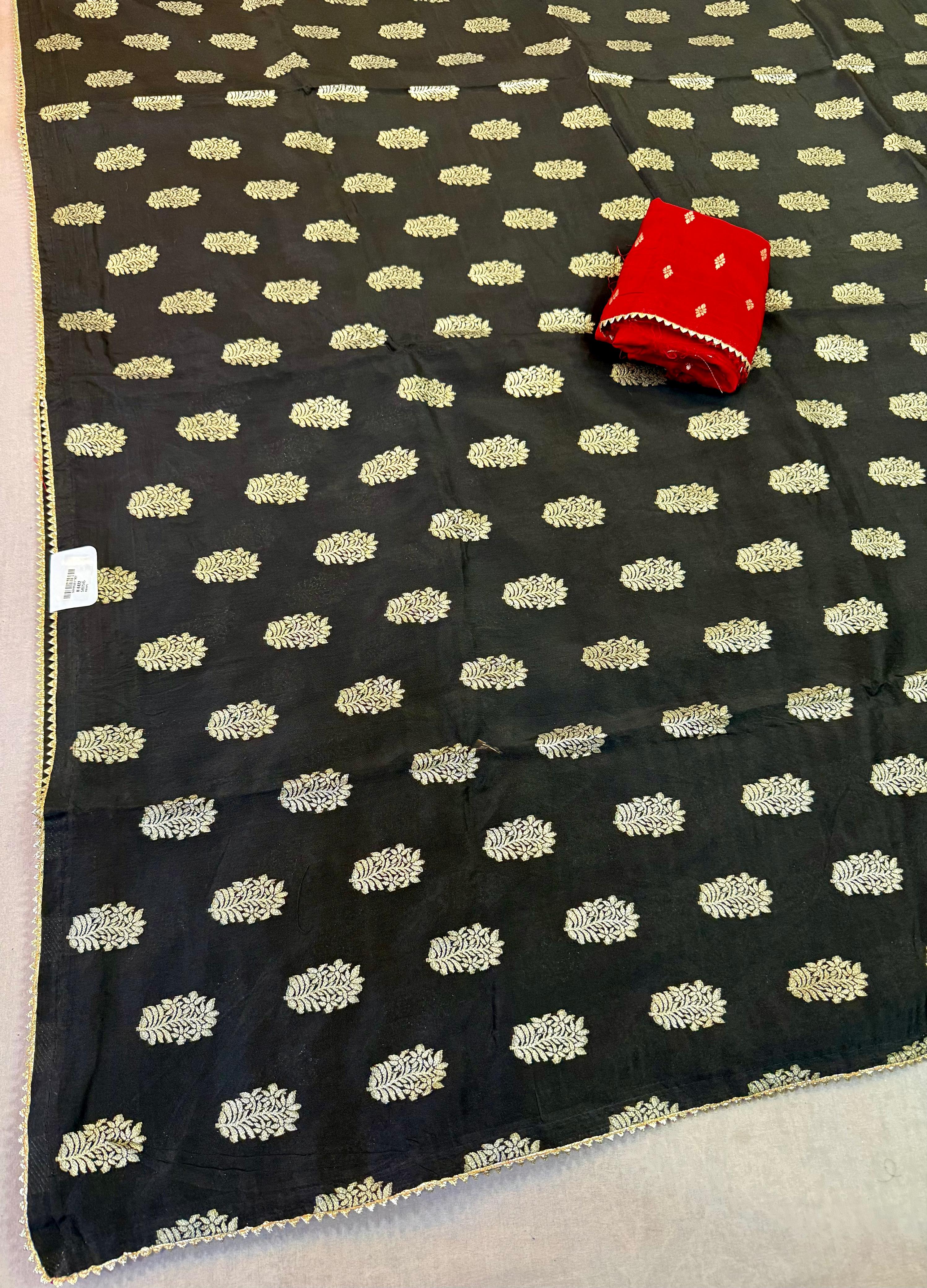 Latest Naylon Dolla Silk Saree With Weaving Work