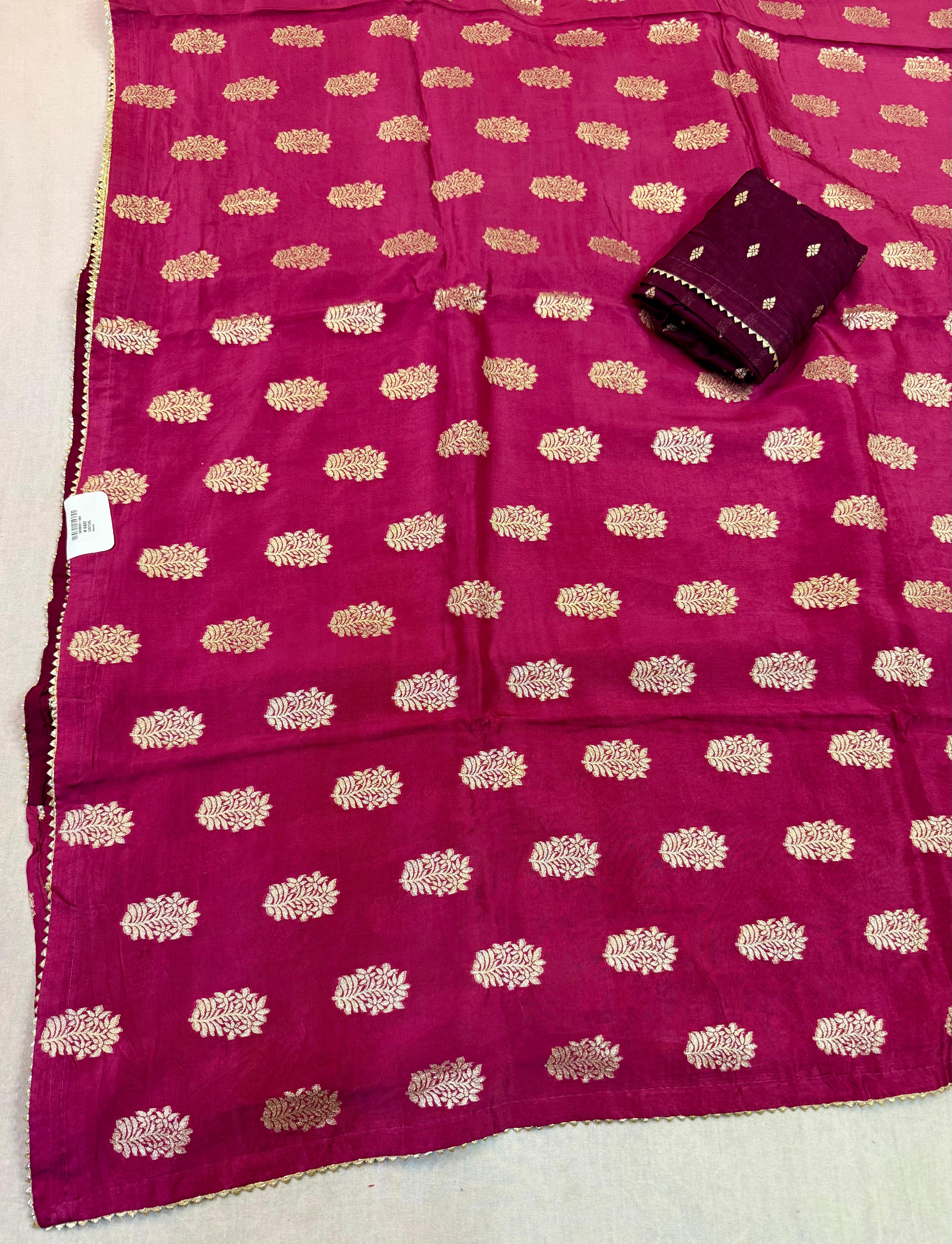 Latest Naylon Dolla Silk Saree With Weaving Work