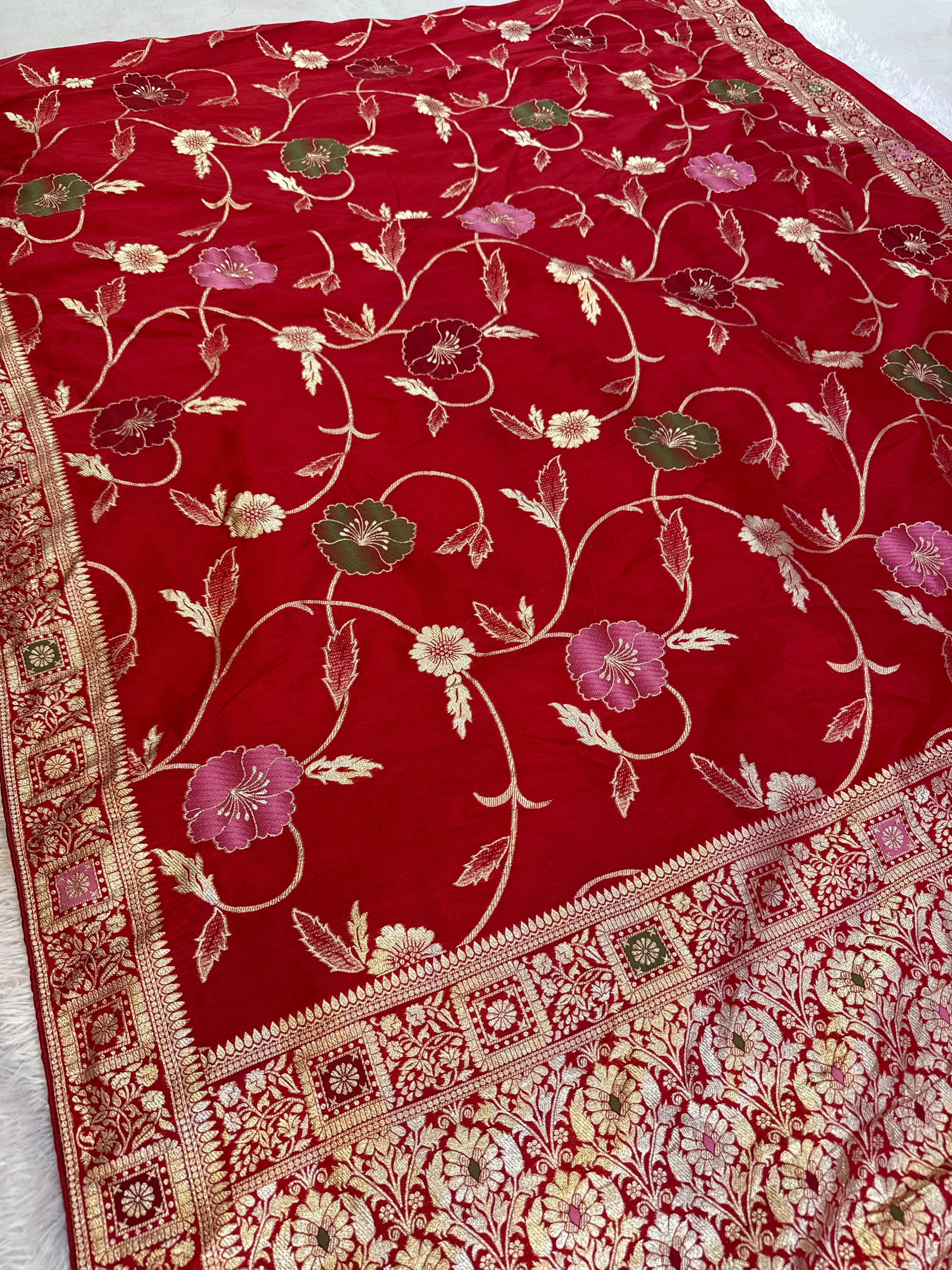 Designer Nylon Dolla Silk Saree With Upada Jarri