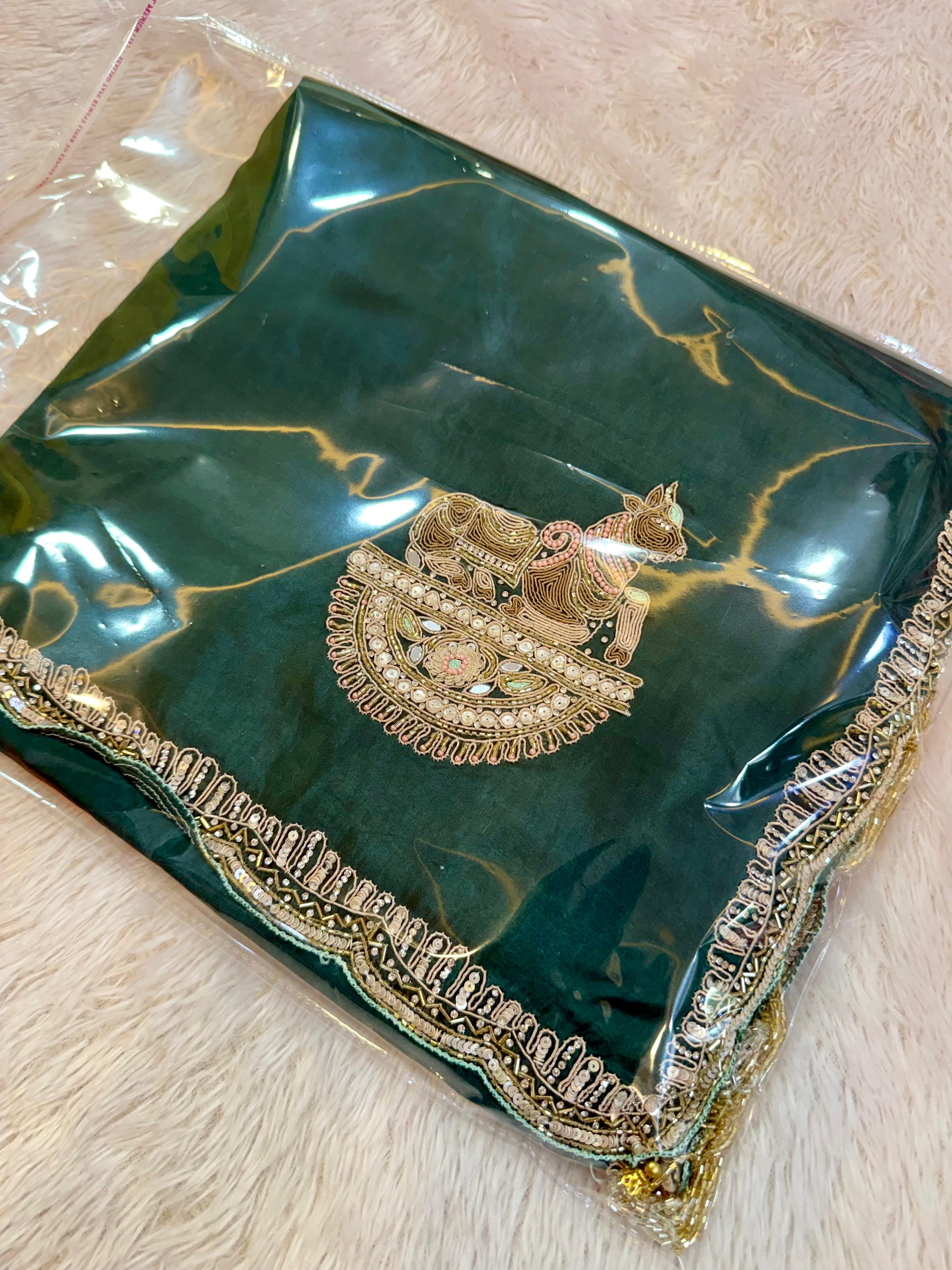 Luxury Upada Silk Febric Saree With Handwork