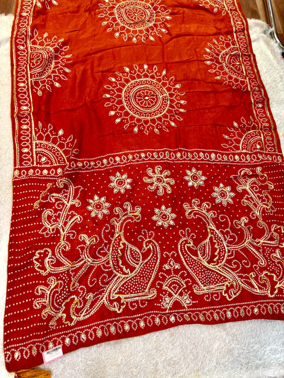 Dolla Silk Saree With Gottapatti Work