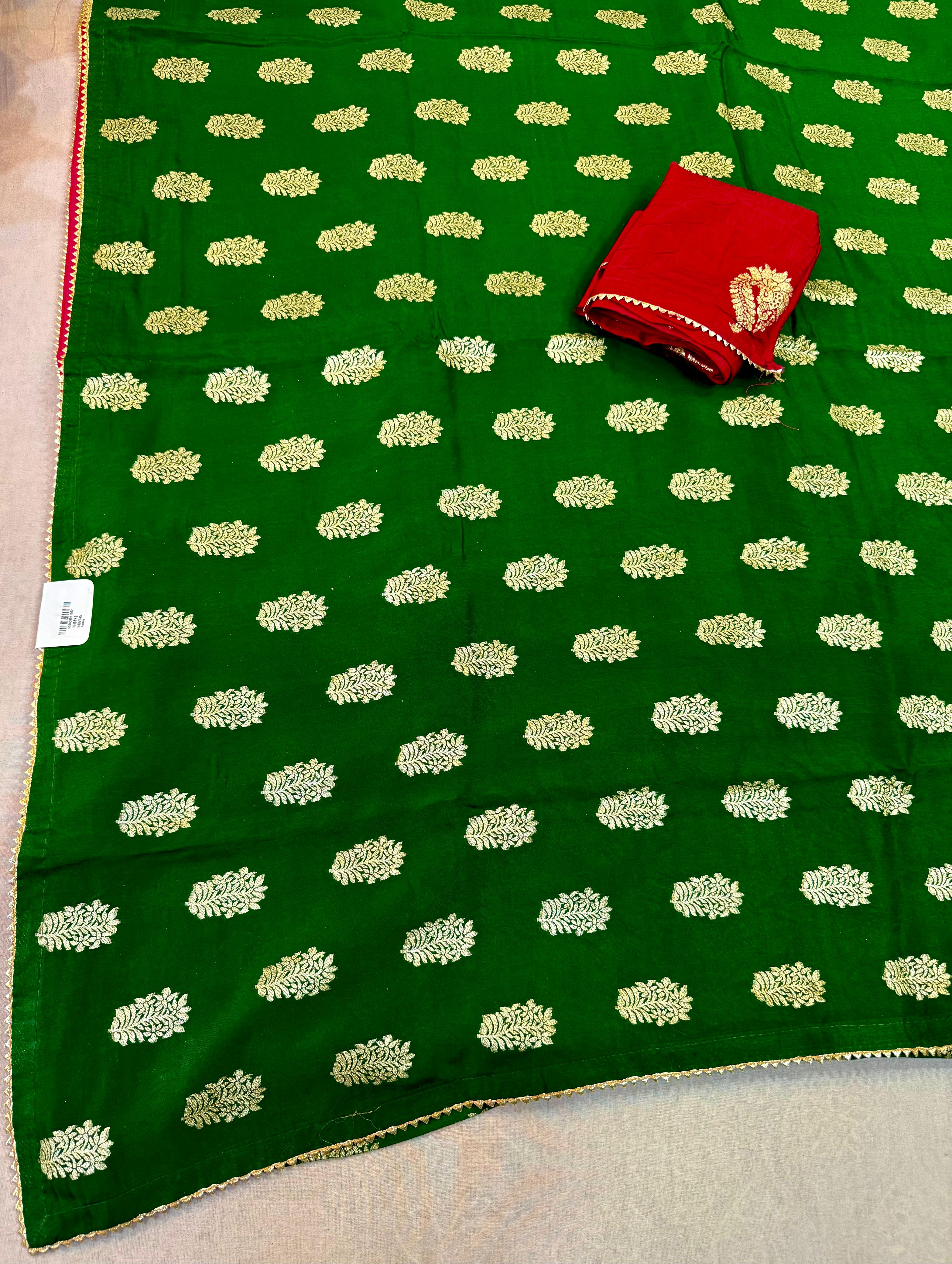 Latest Naylon Dolla Silk Saree With Weaving Work
