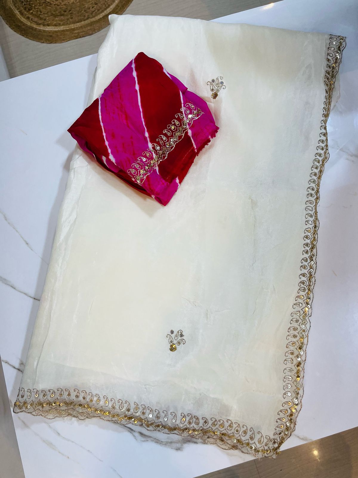 Latest Pure H O Silk Saree With Premium Handwork