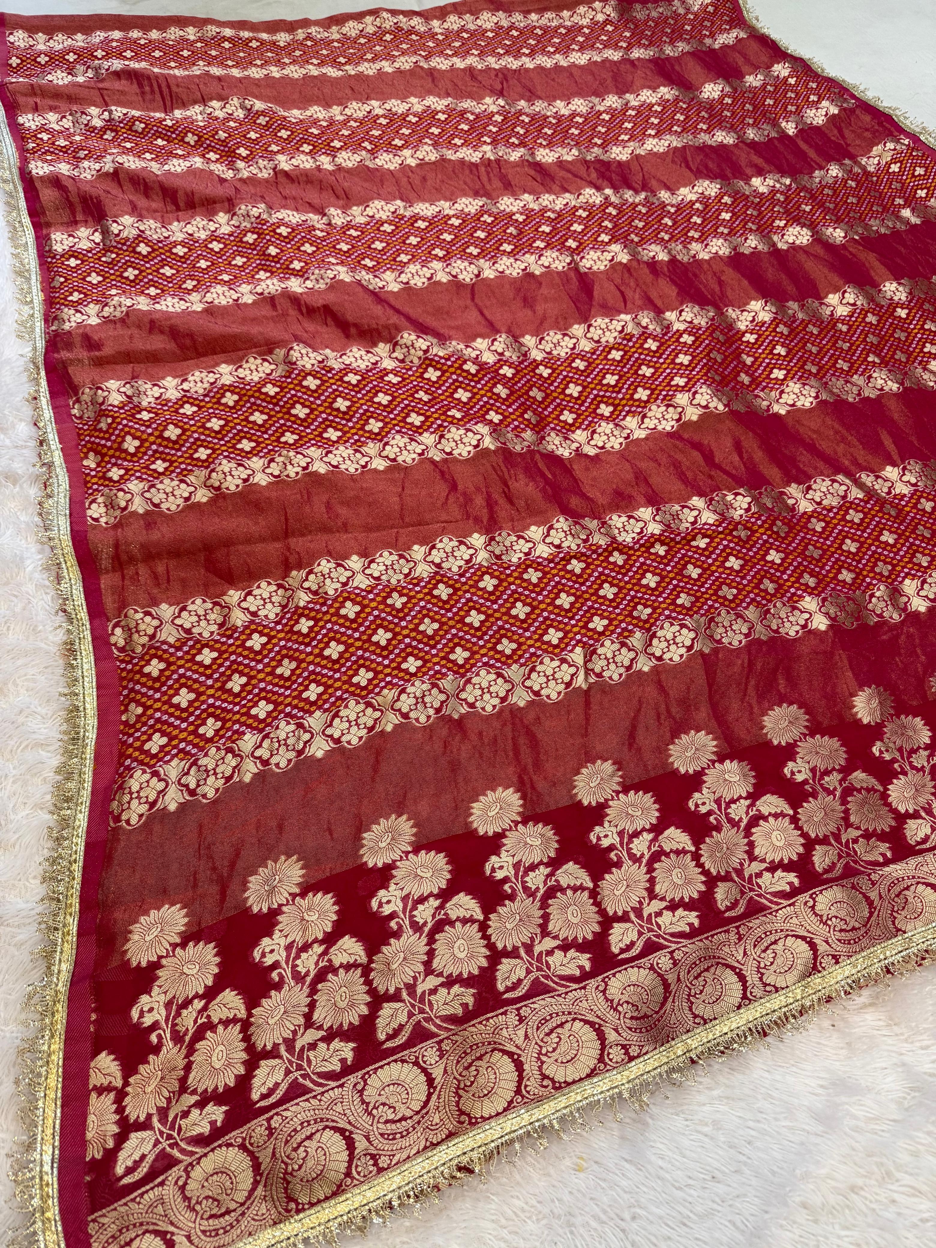 Traditional Pure H O Silk X Tissue Saree With Weaving Work