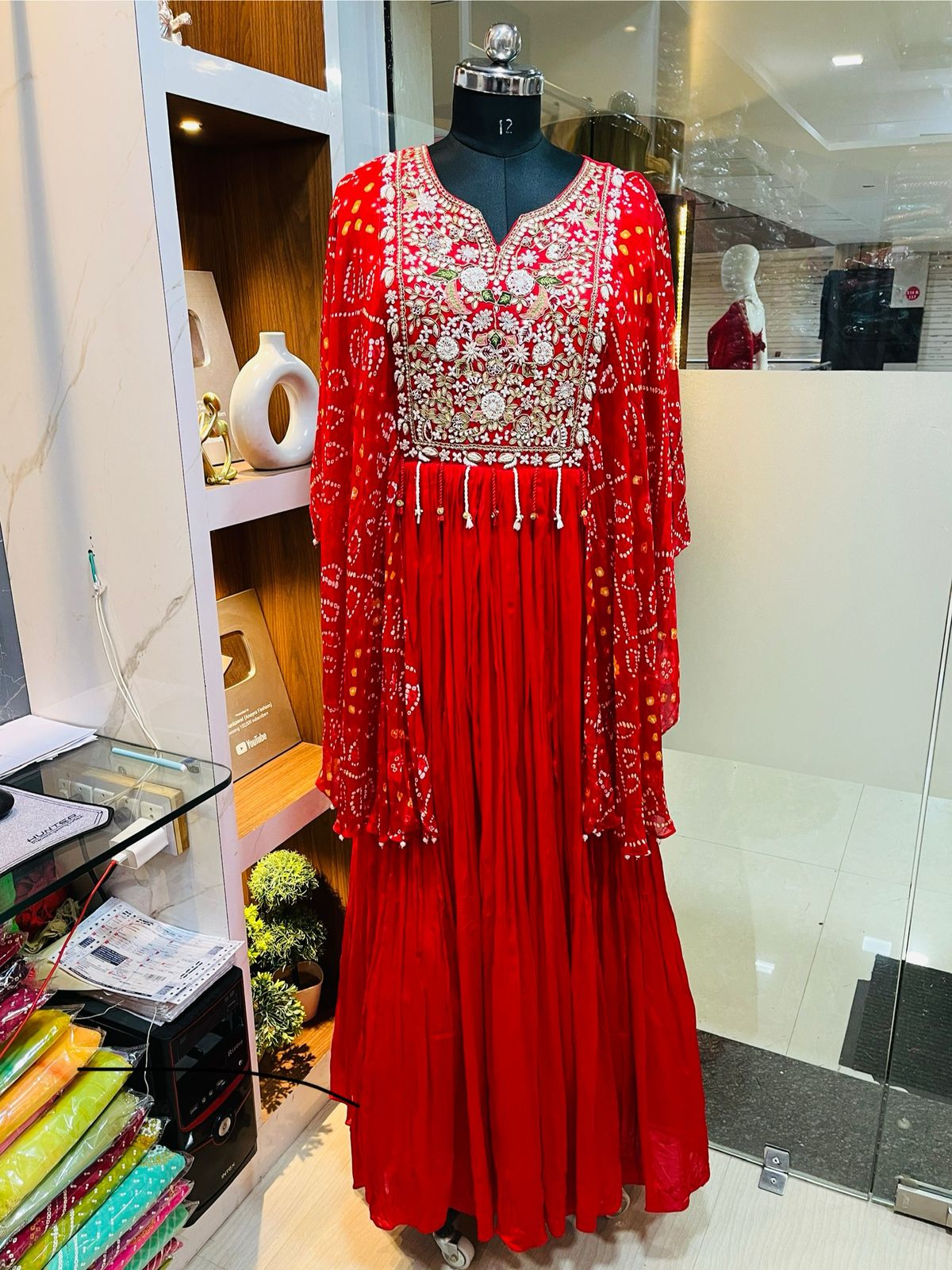 Designer Traditional indo-Western Dress With Premium Work