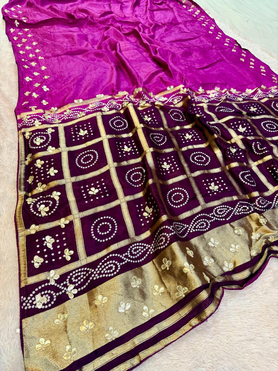 Latest Upada Silk Saree With Handwork