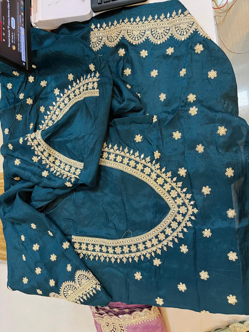 Designer Cosmos Saree With Premium Handwork