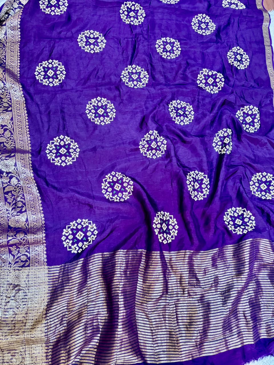 Royal Dolla Silk Saree with Traditional Bandhej print