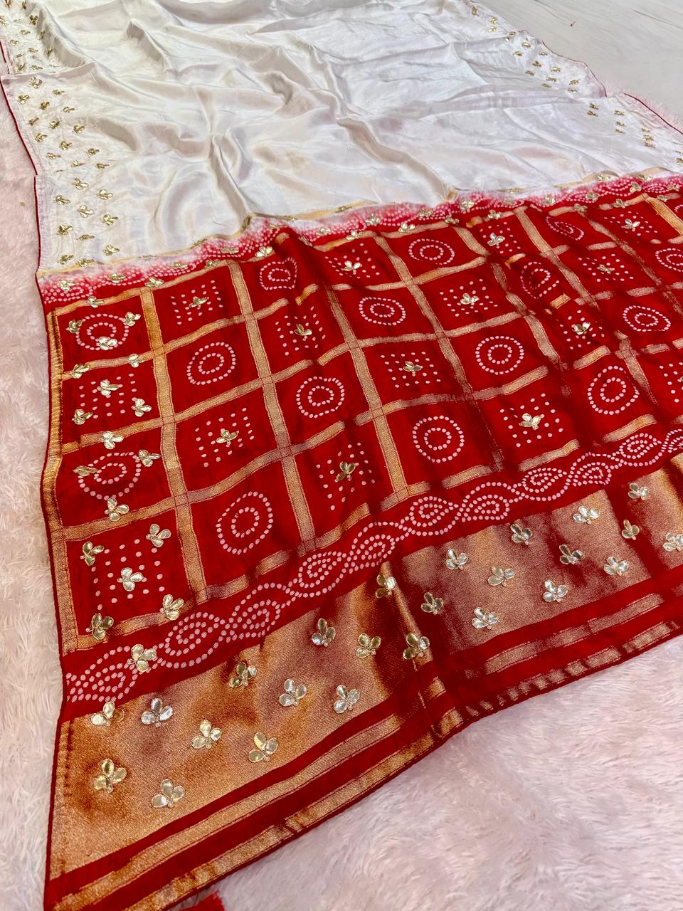 Latest Upada Silk Saree With Handwork