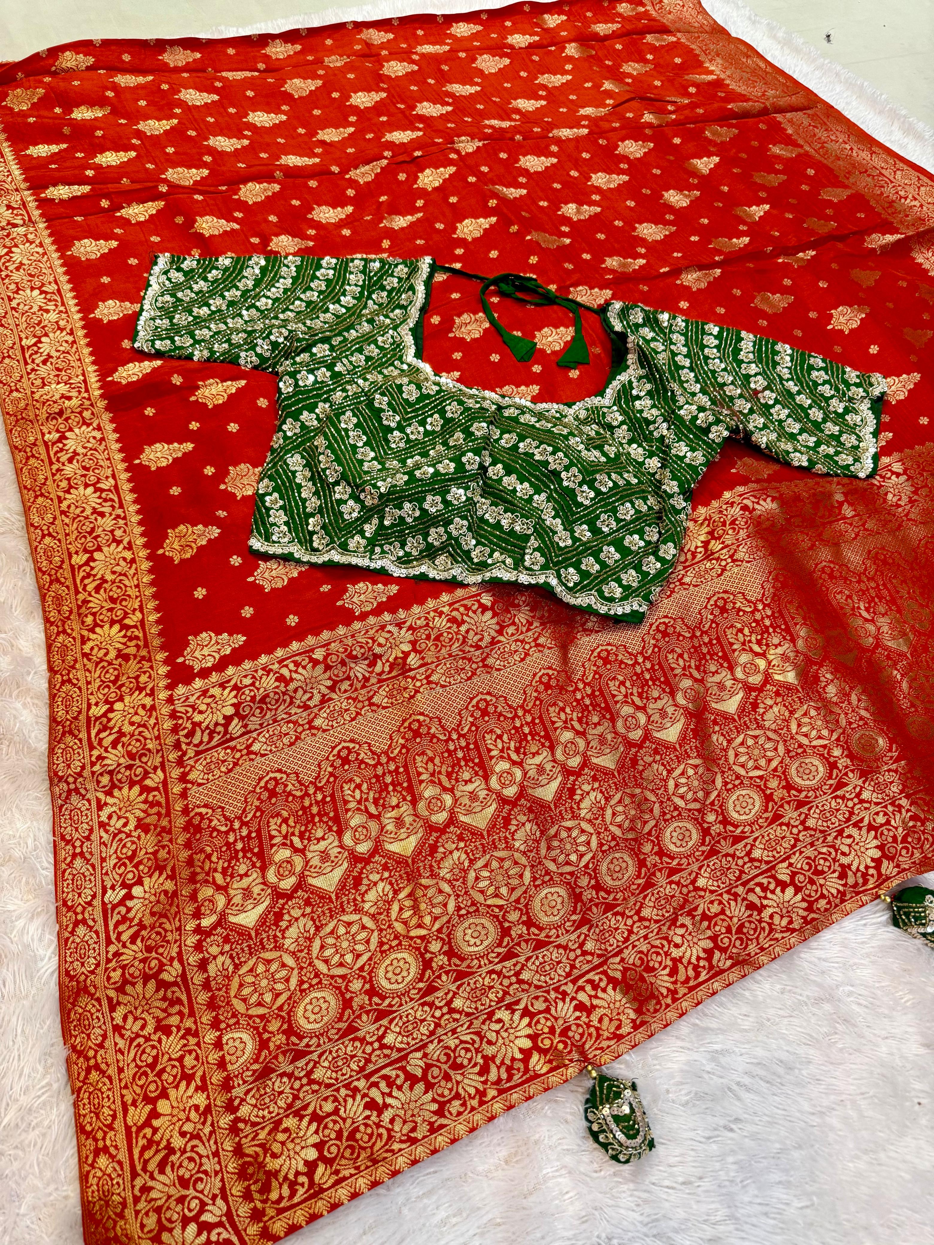 Designer Dolla Silk Saree With Weaving Work X Ready to Ware Blouse