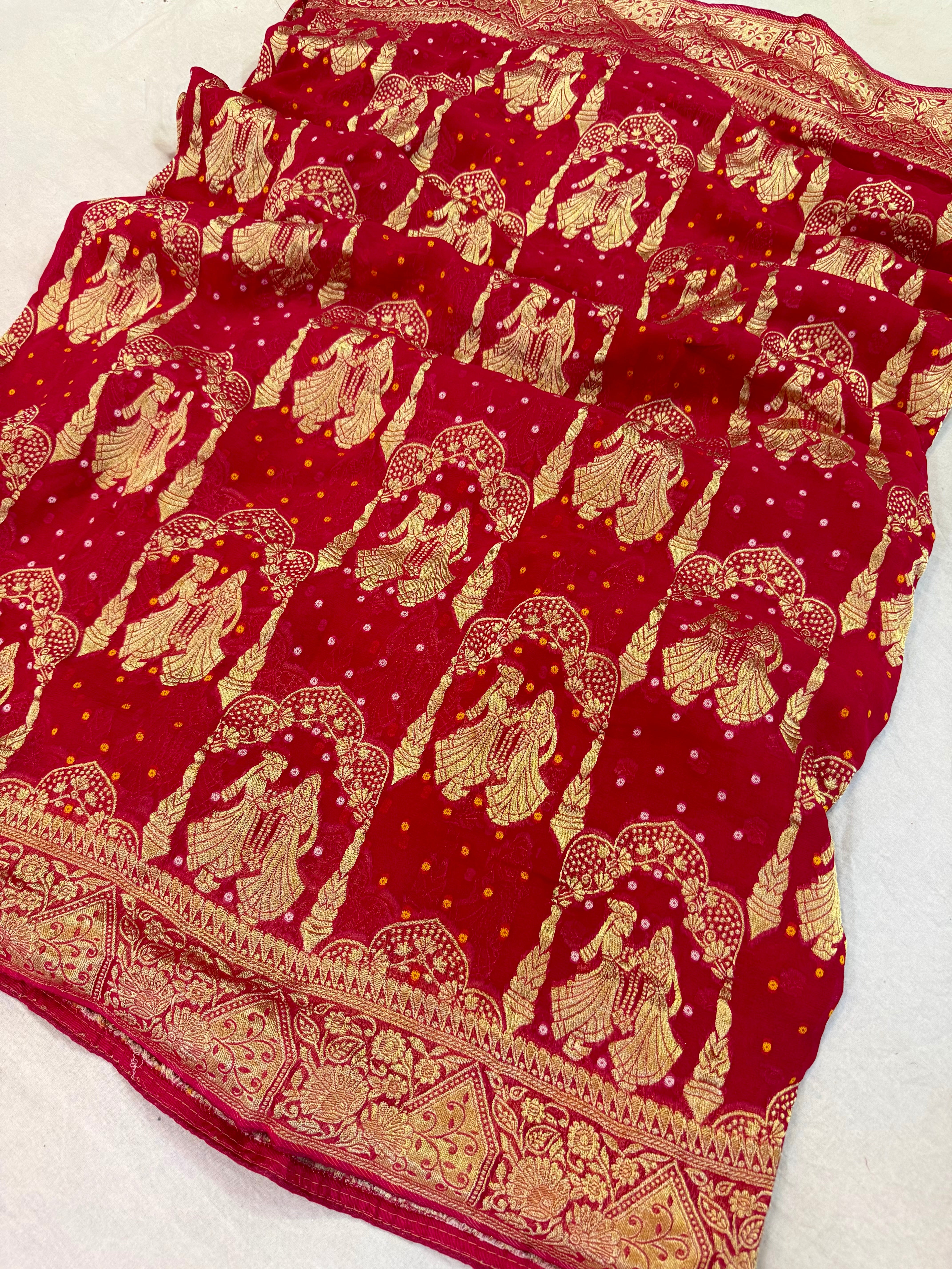 Latest Pure Georgatte Traditional Design