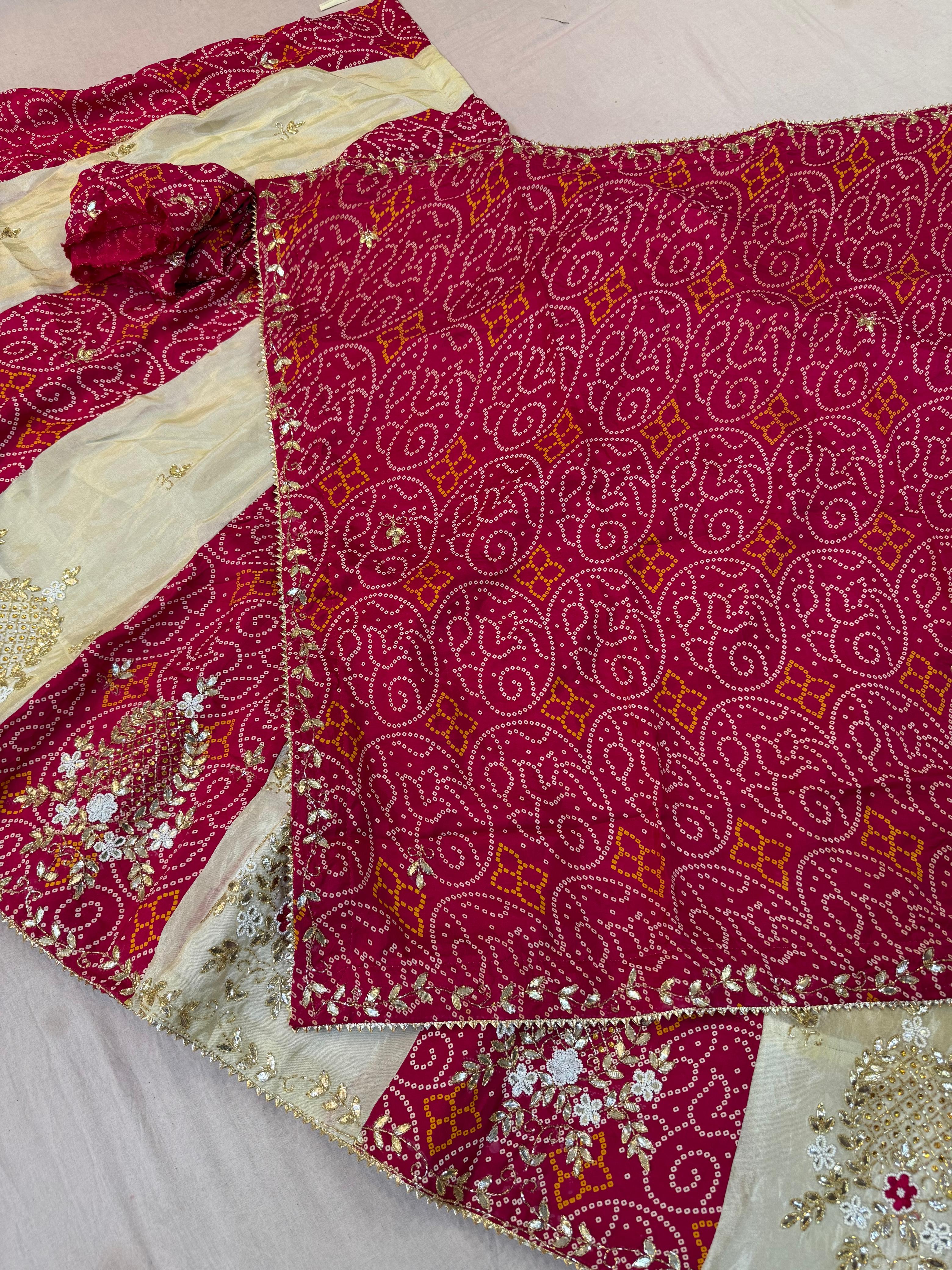 Beautiful Cosmos Fabric Lehenga With Handwork X H.O Silk Dupatta