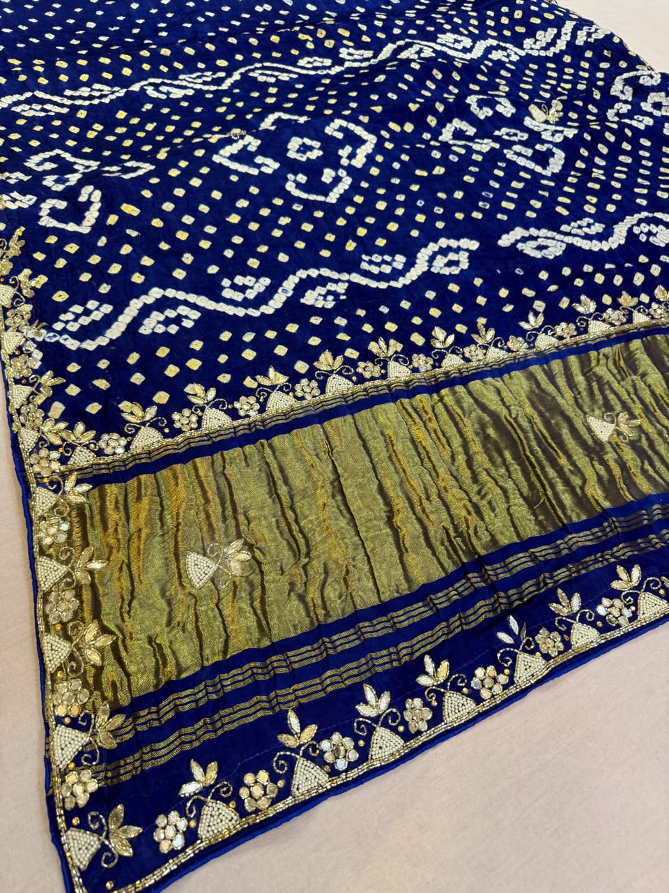 Designer Modal Gajji Silk Saree With Handwork