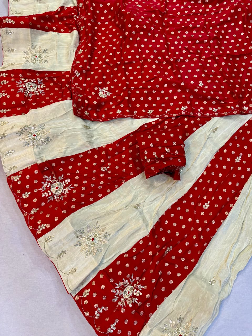 Designer Cosmos X Dolla Silk Kalli Lehenga With Handwork