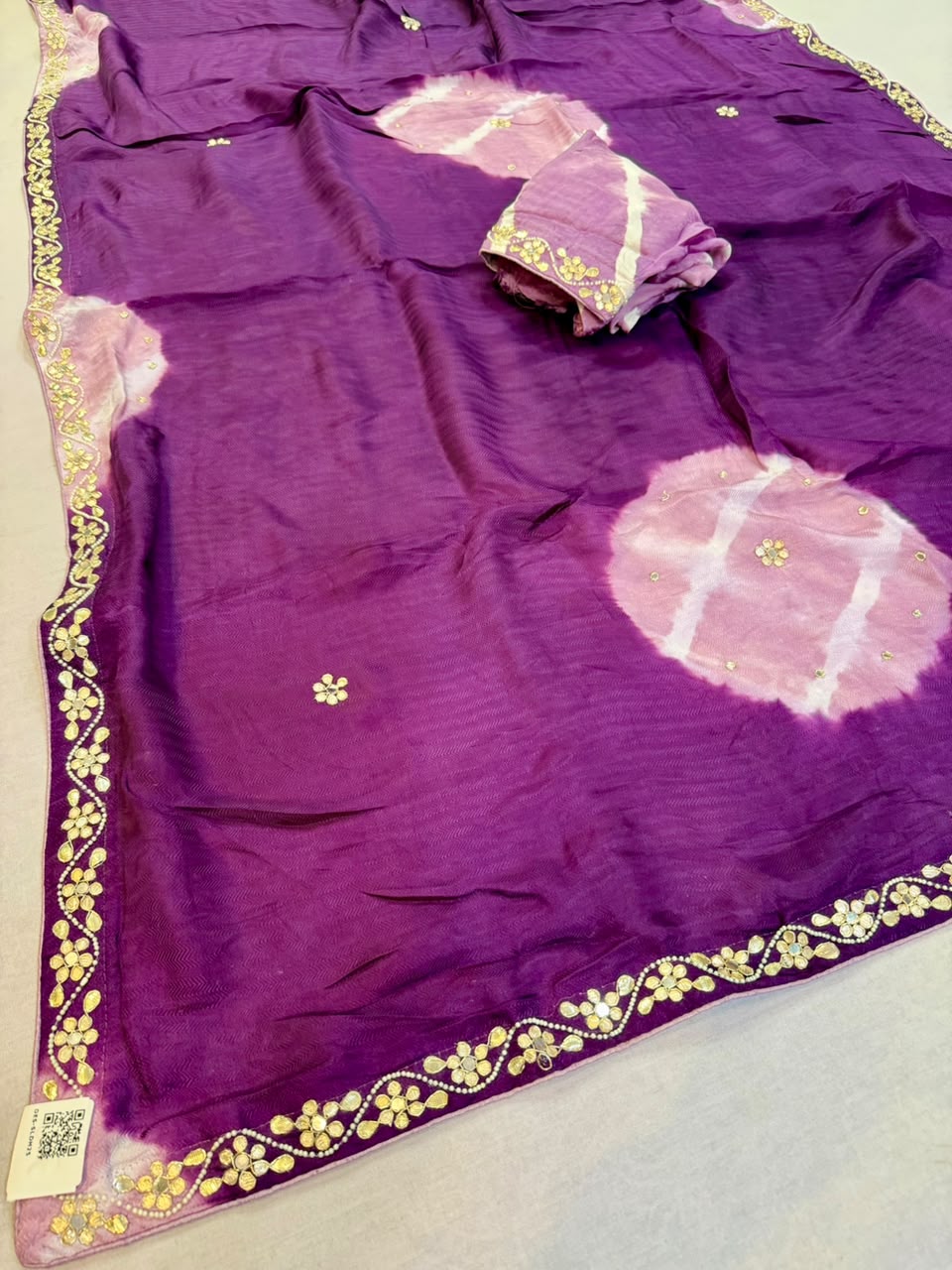Latest  Fancy H O Silk Saree With Handwork