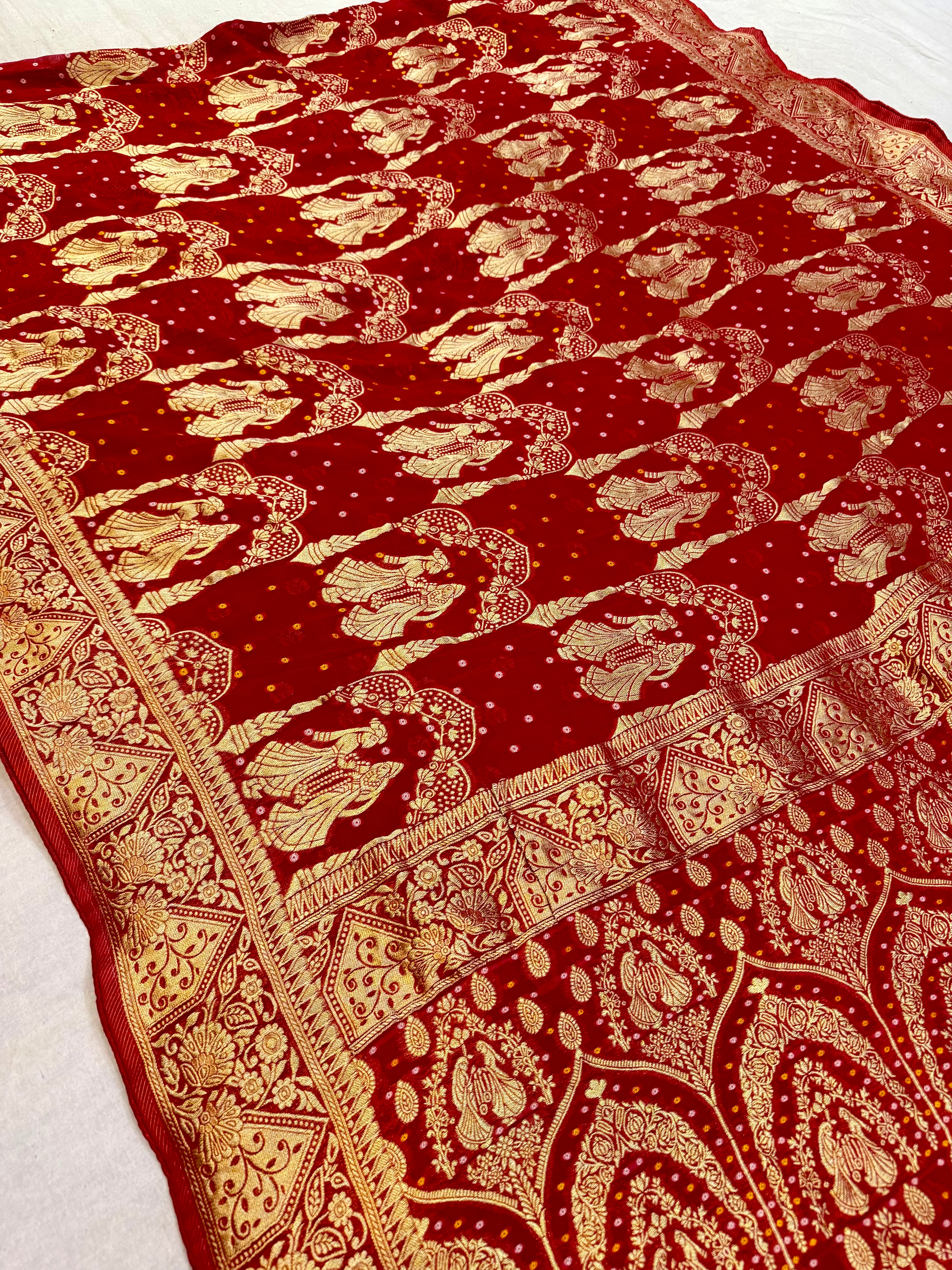 Latest Pure Georgatte Traditional Design