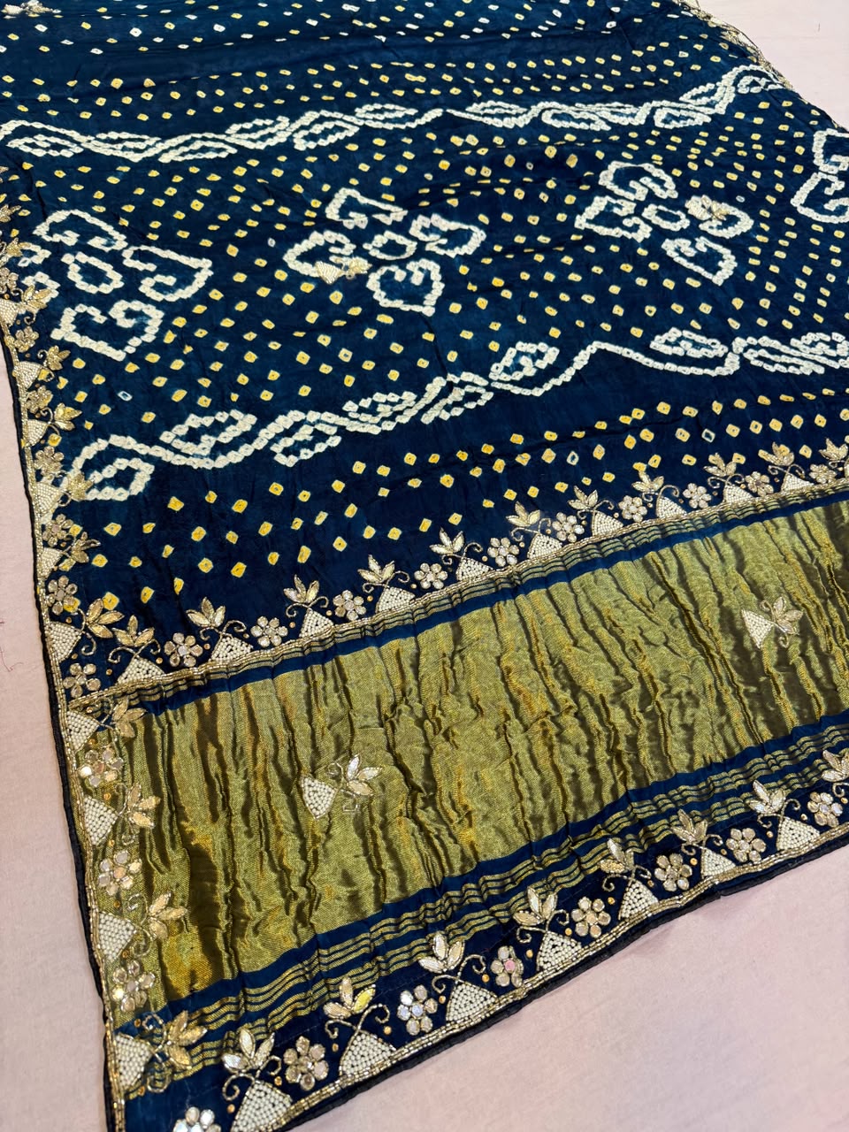 Designer Modal Gajji Silk Saree With Handwork