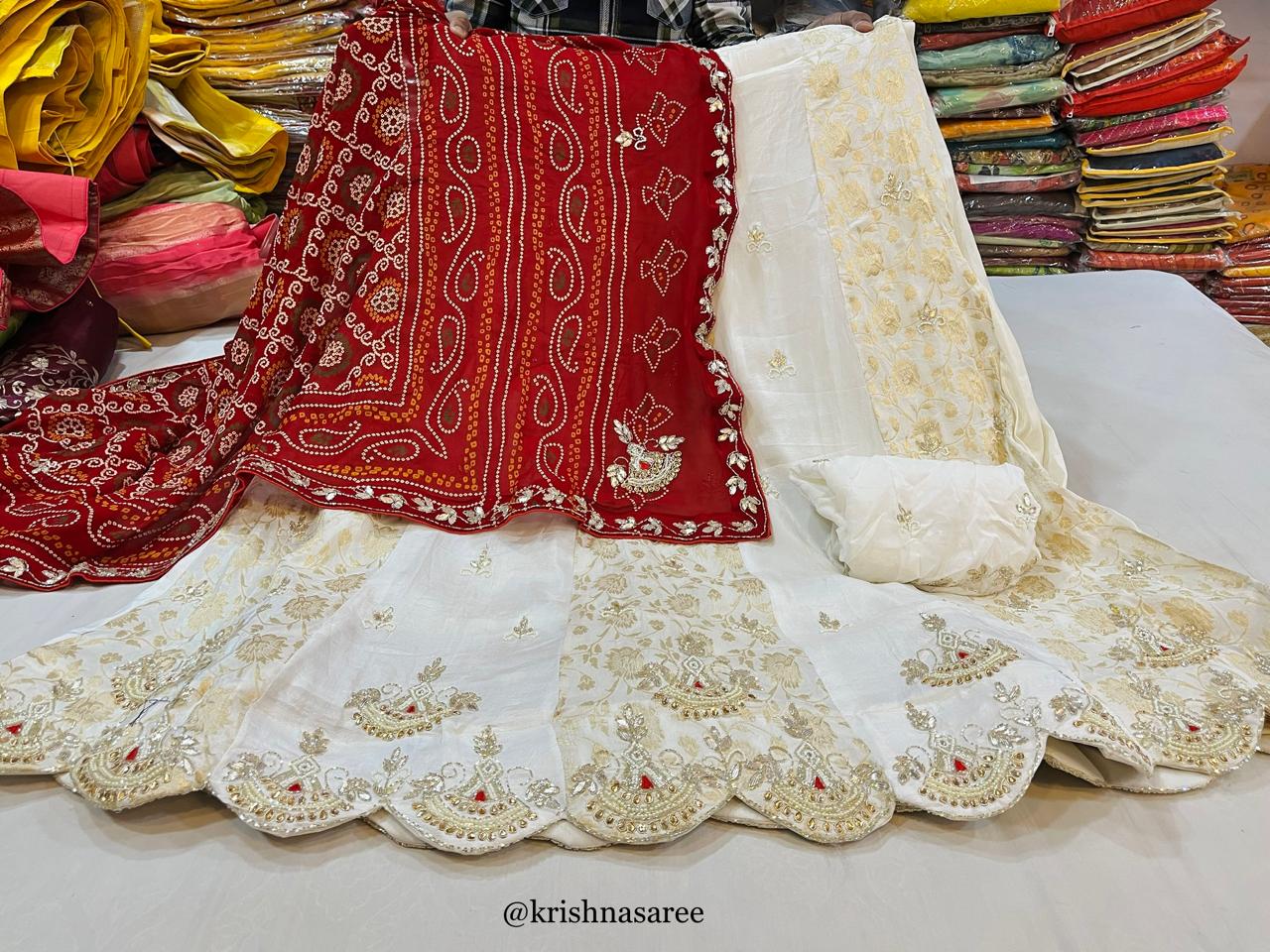 Designer Uppada Silk Lehenga