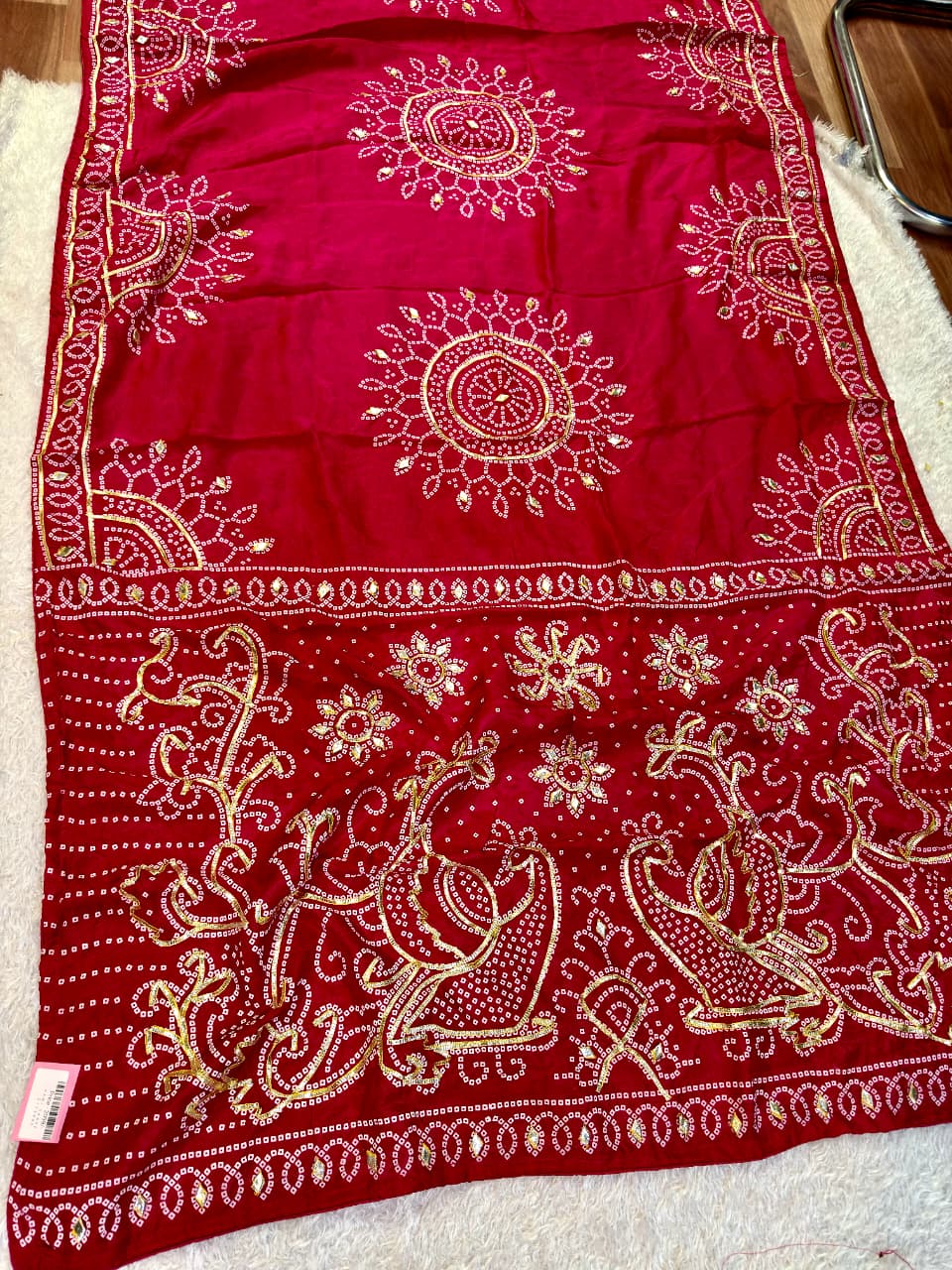 Dolla Silk Saree With Gottapatti Work